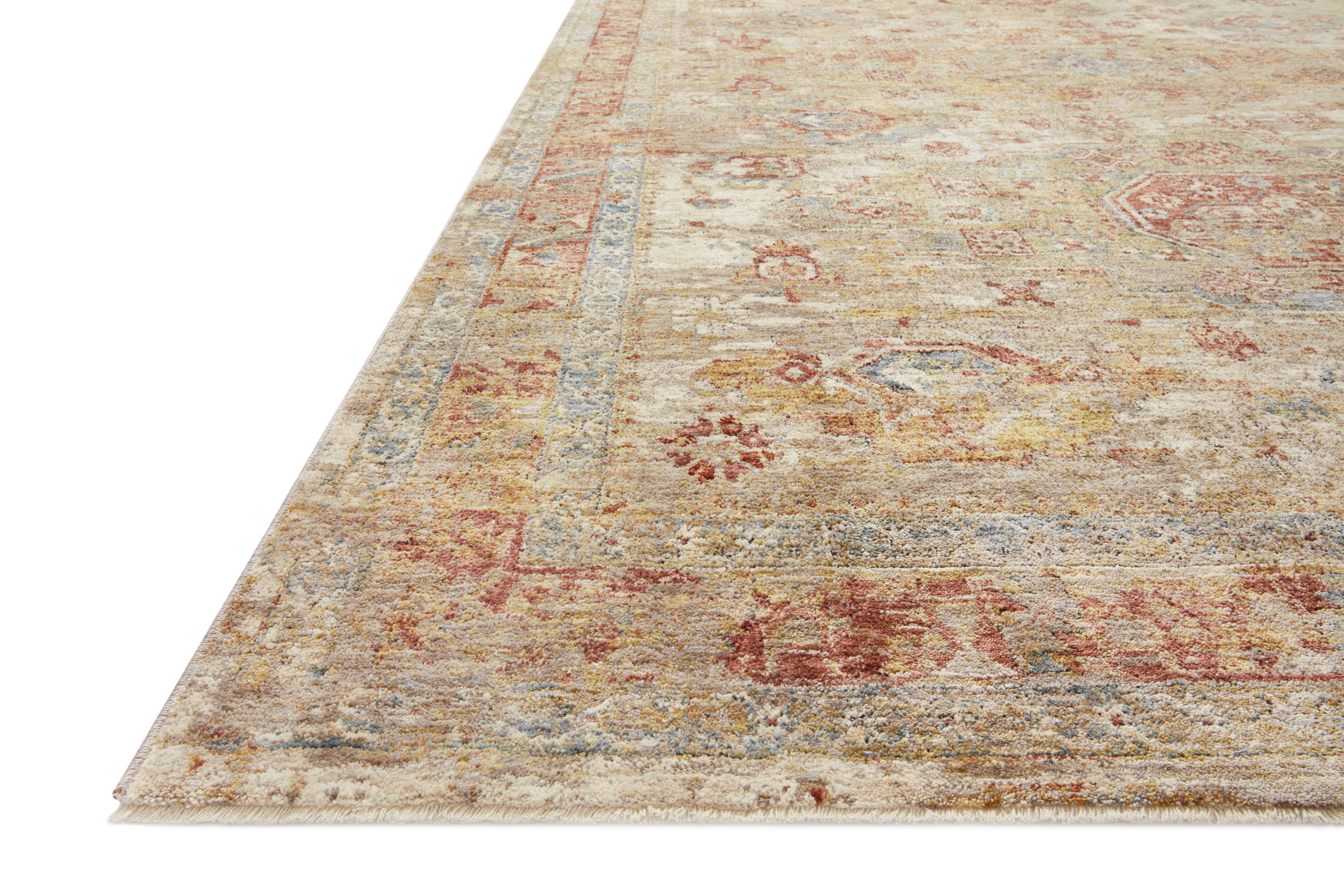 Loloi Gaia Gold / Taupe Rug RUGS - synthetic Loloi