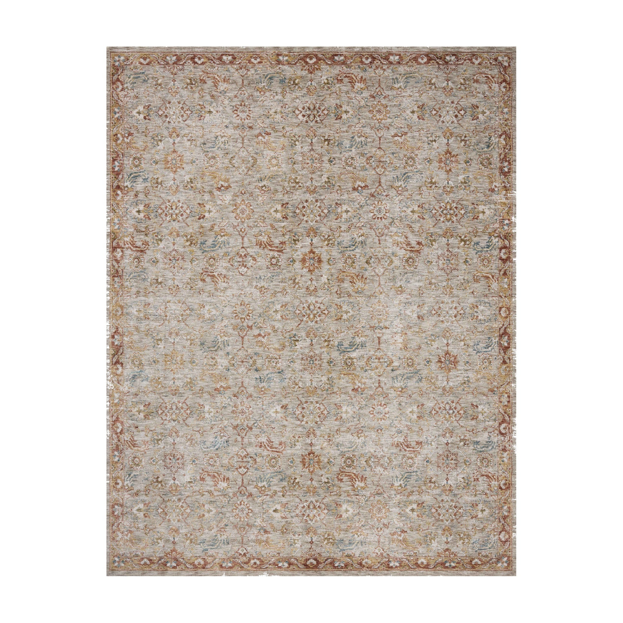 Loloi Gaia Natural / Multi Rug, 18" x 18"