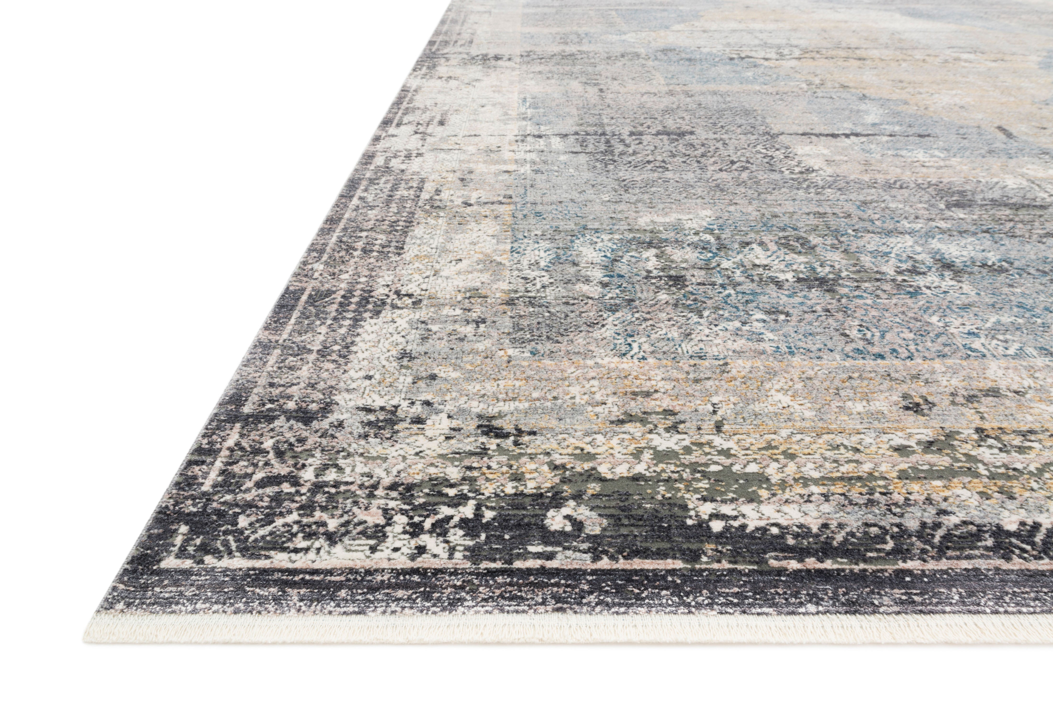 Loloi Gemma Charcoal / Multi Rug RUGS - synthetic Loloi