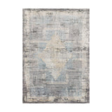 Loloi Gemma Charcoal / Multi Rug RUGS - synthetic Loloi 18" x 18"