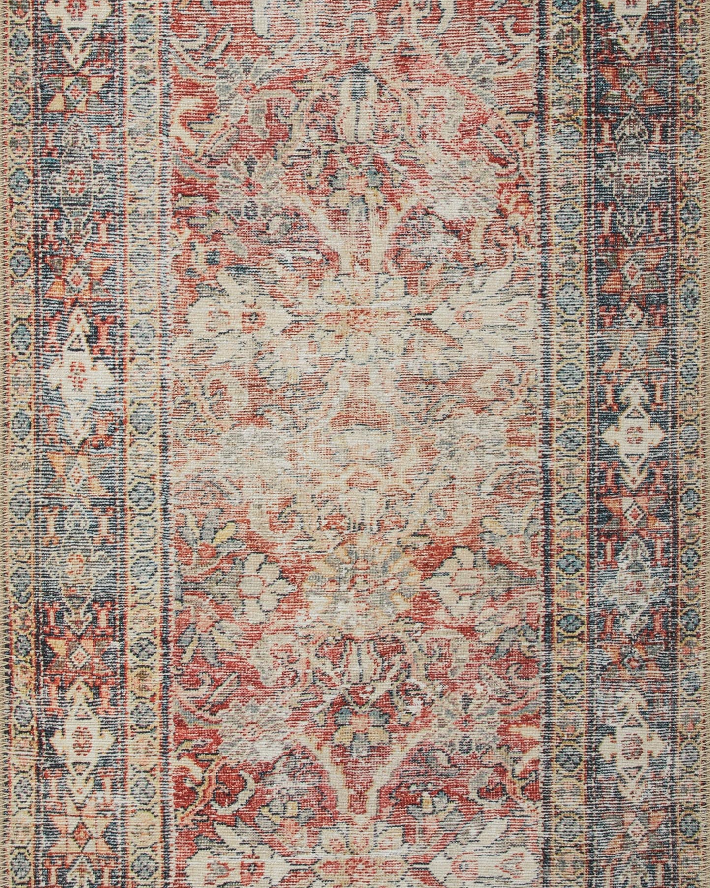 Amber Lewis x Loloi Georgie Red / Navy Rug 0-patterned rugs Loloi