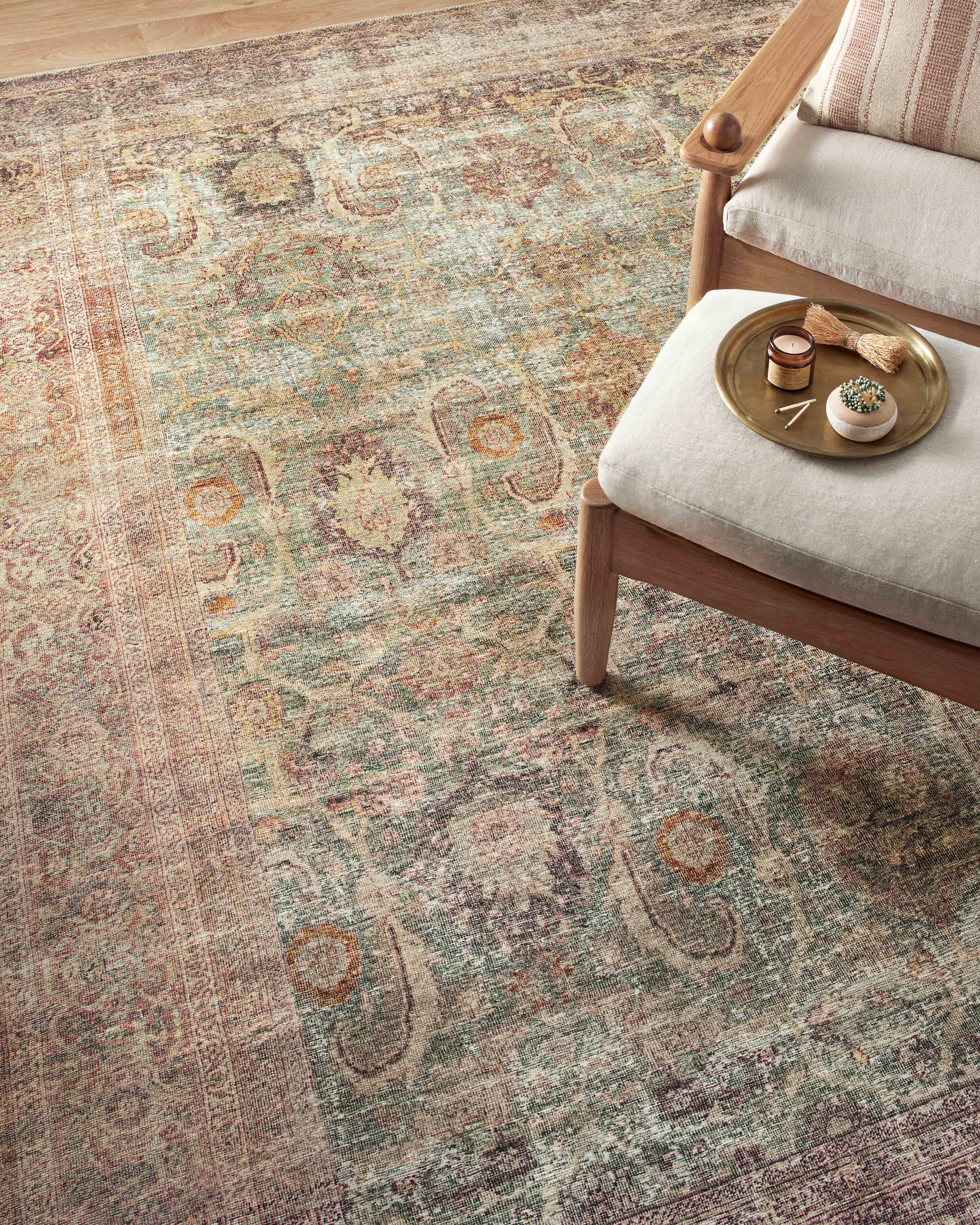 Amber Lewis x Loloi Georgie Jade / Sunset Rug 0-patterned rugs Loloi