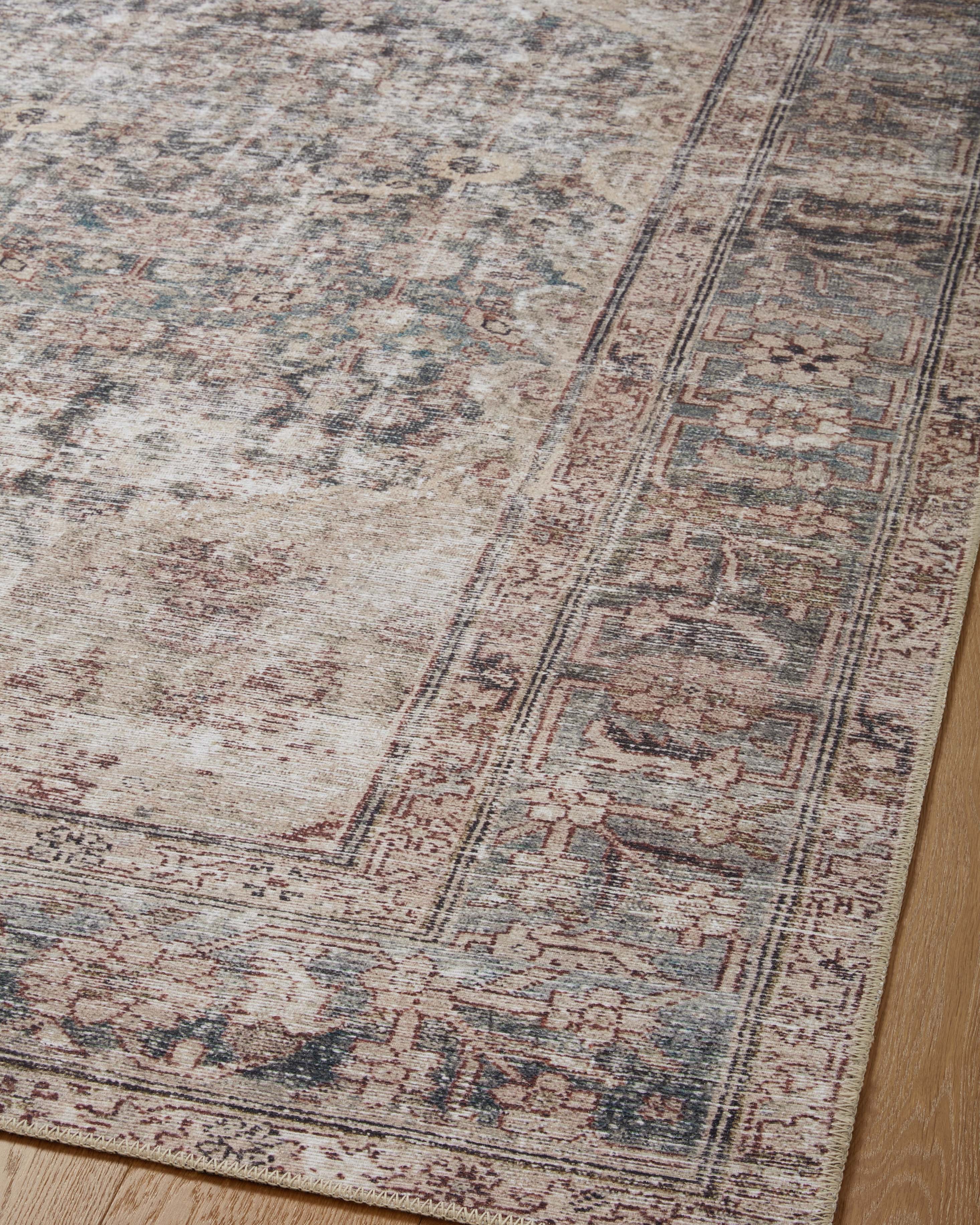 Amber Lewis x Loloi Georgie Lagoon / Beige Rug 0-patterned rugs Loloi