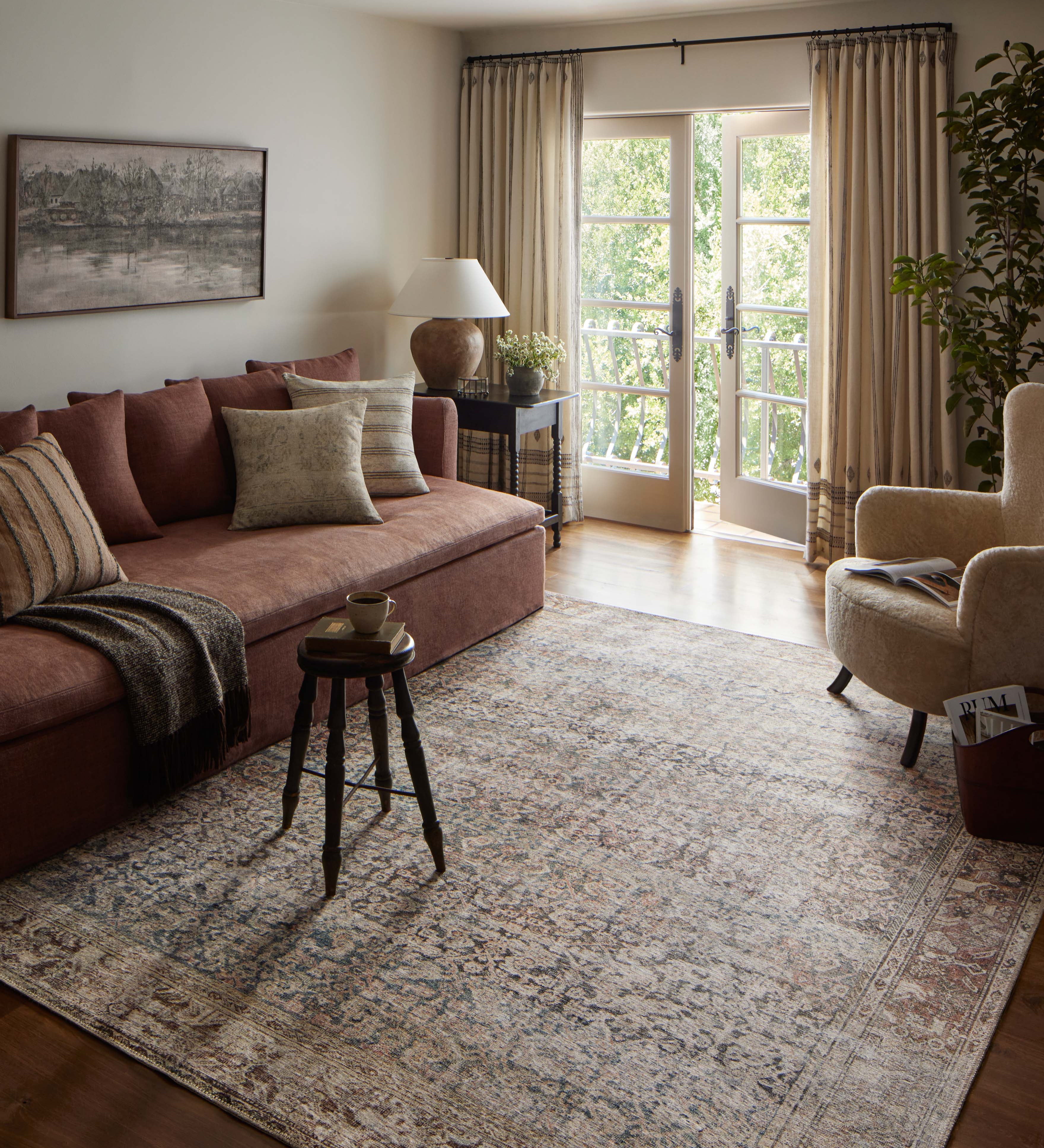 Amber Lewis x Loloi Georgie Multi / Spice Rug 00-patterned rugs Loloi