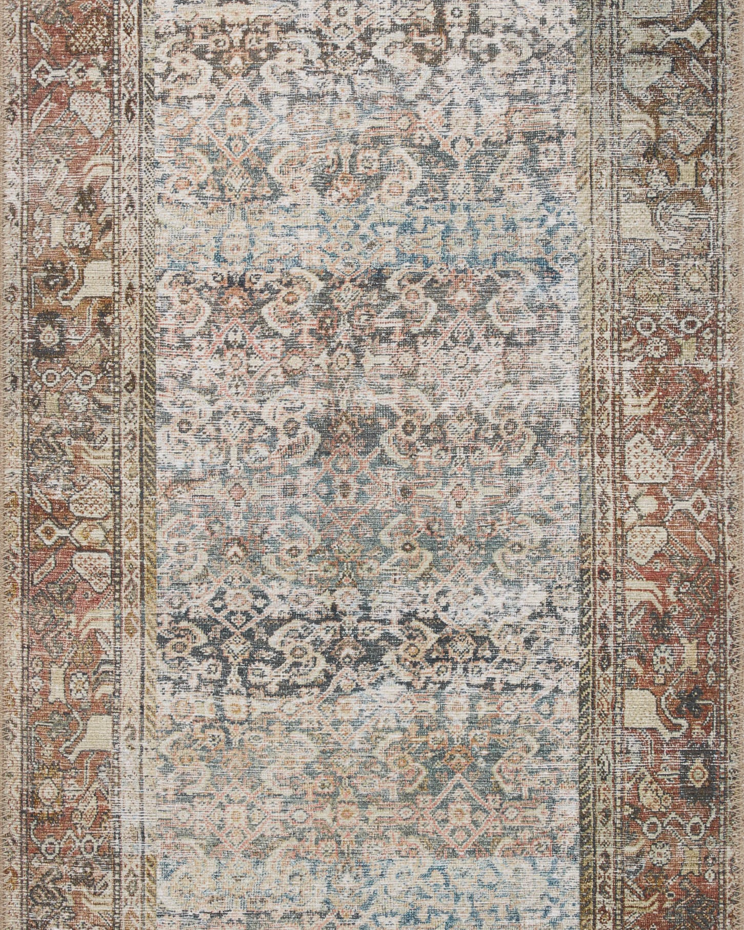 Amber Lewis x Loloi Georgie Multi / Spice Rug 00-patterned rugs Loloi
