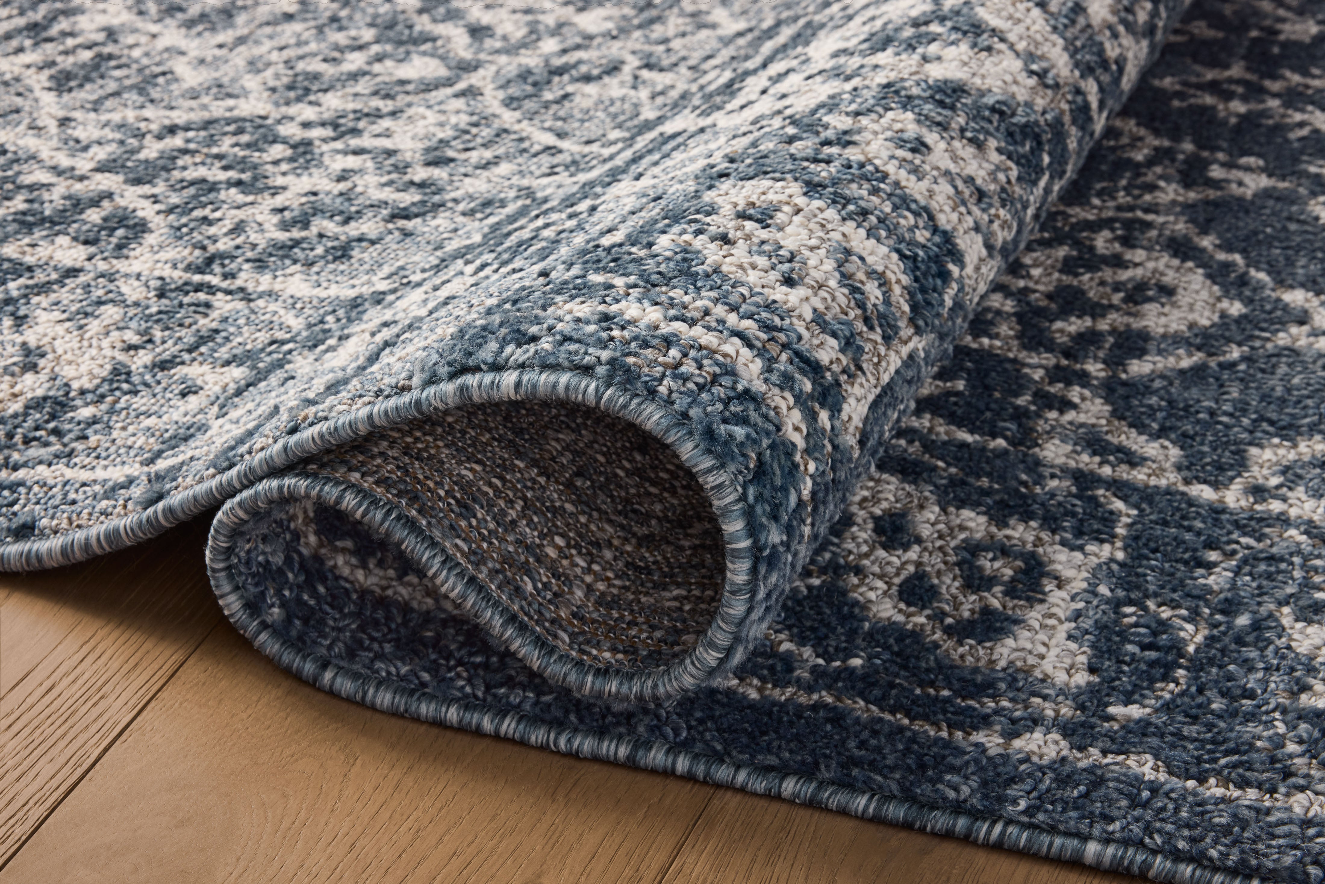 Magnolia Home by Joanna Gaines x Loloi Gigi Navy / Stone Rug 0-RUGS-patterned Loloi