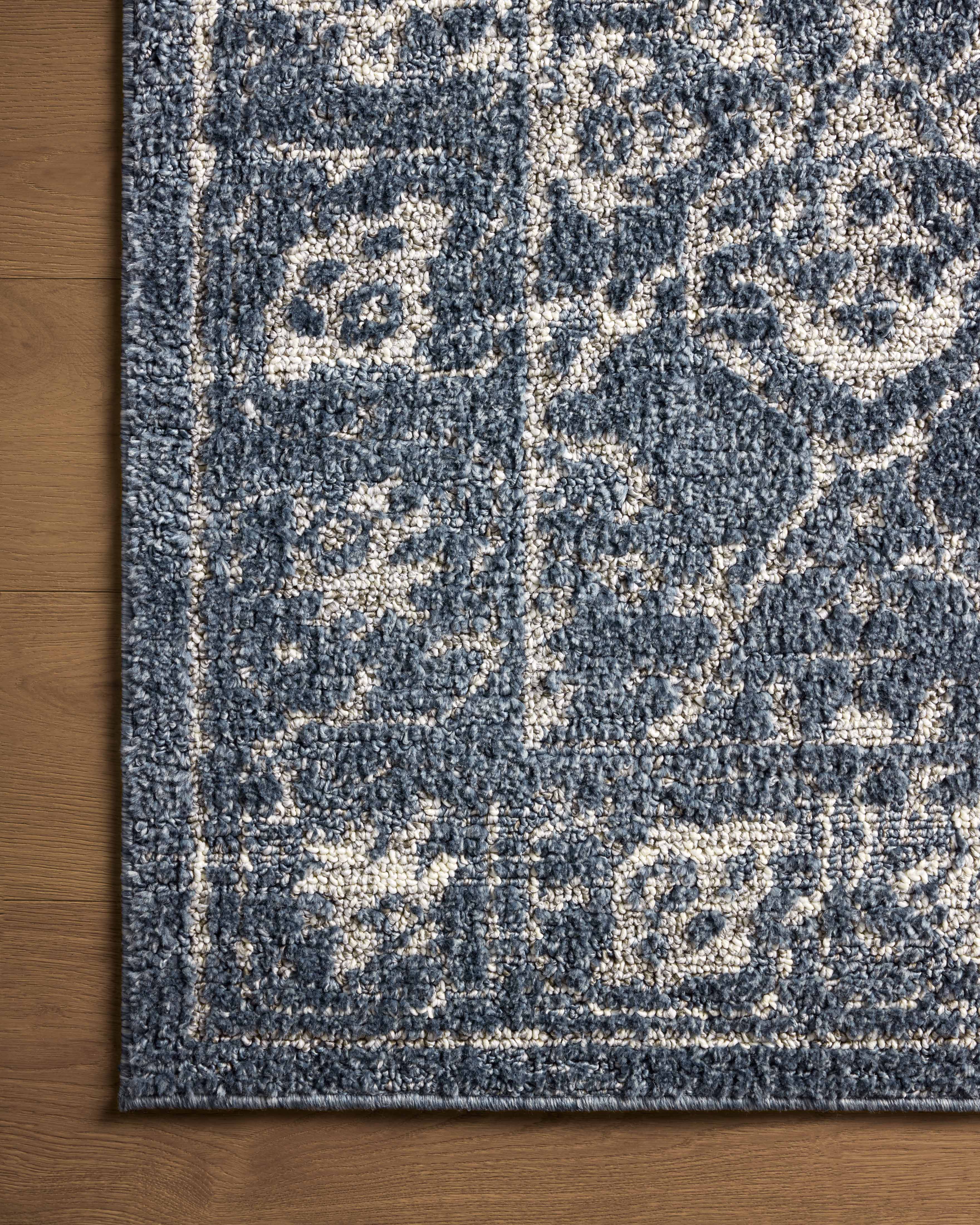 Magnolia Home by Joanna Gaines x Loloi Gigi Navy / Stone Rug 0-RUGS-patterned Loloi