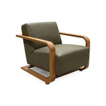 Eckerman Lounge Chair FURNITURE - lounge chair Moe's Furniture Green
