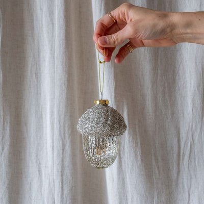 Glass Acorn Ornament - Rug & Weave