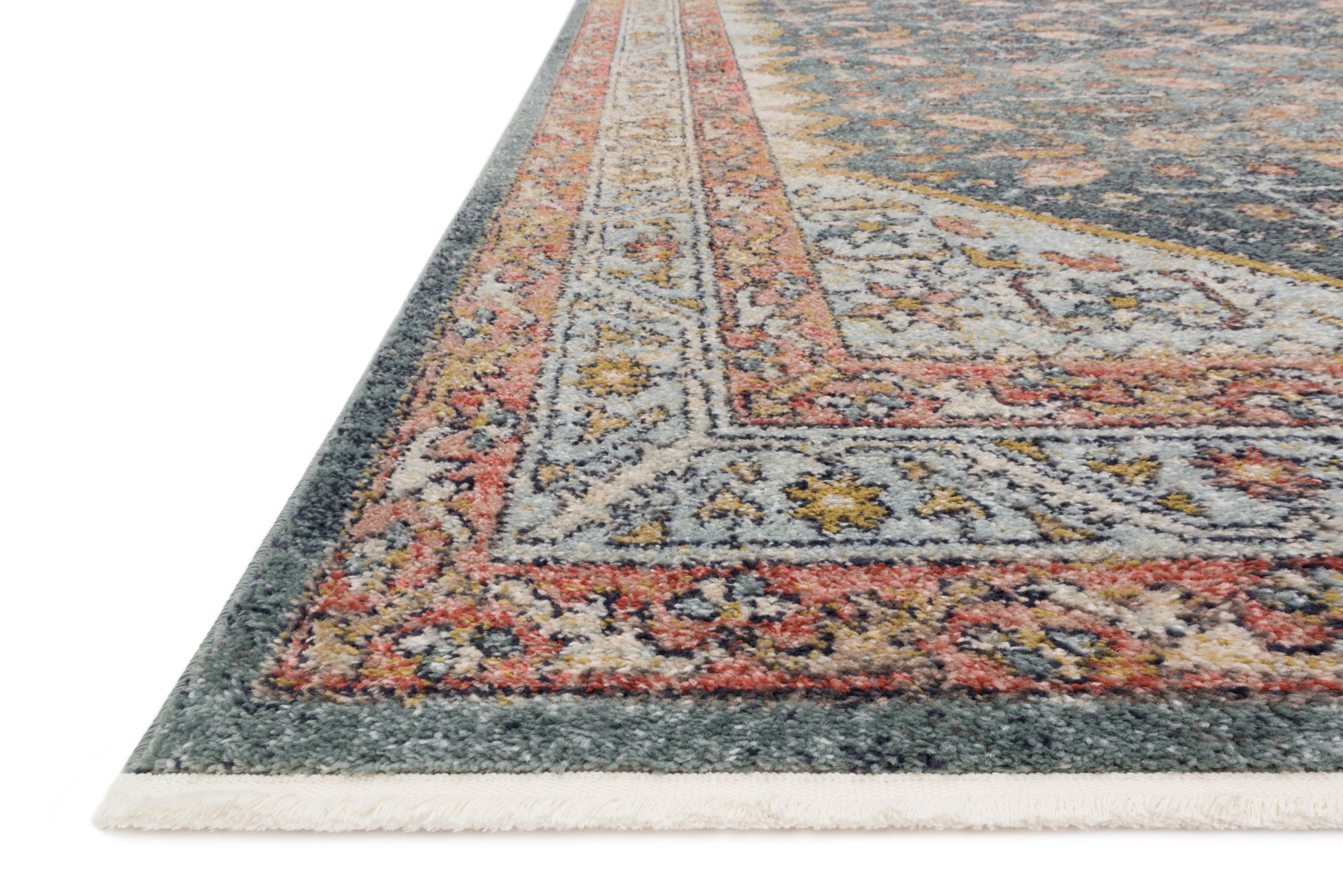 Magnolia Home By Joanna Gaines x Loloi Graham Blue / Persimmon Rug Loloi