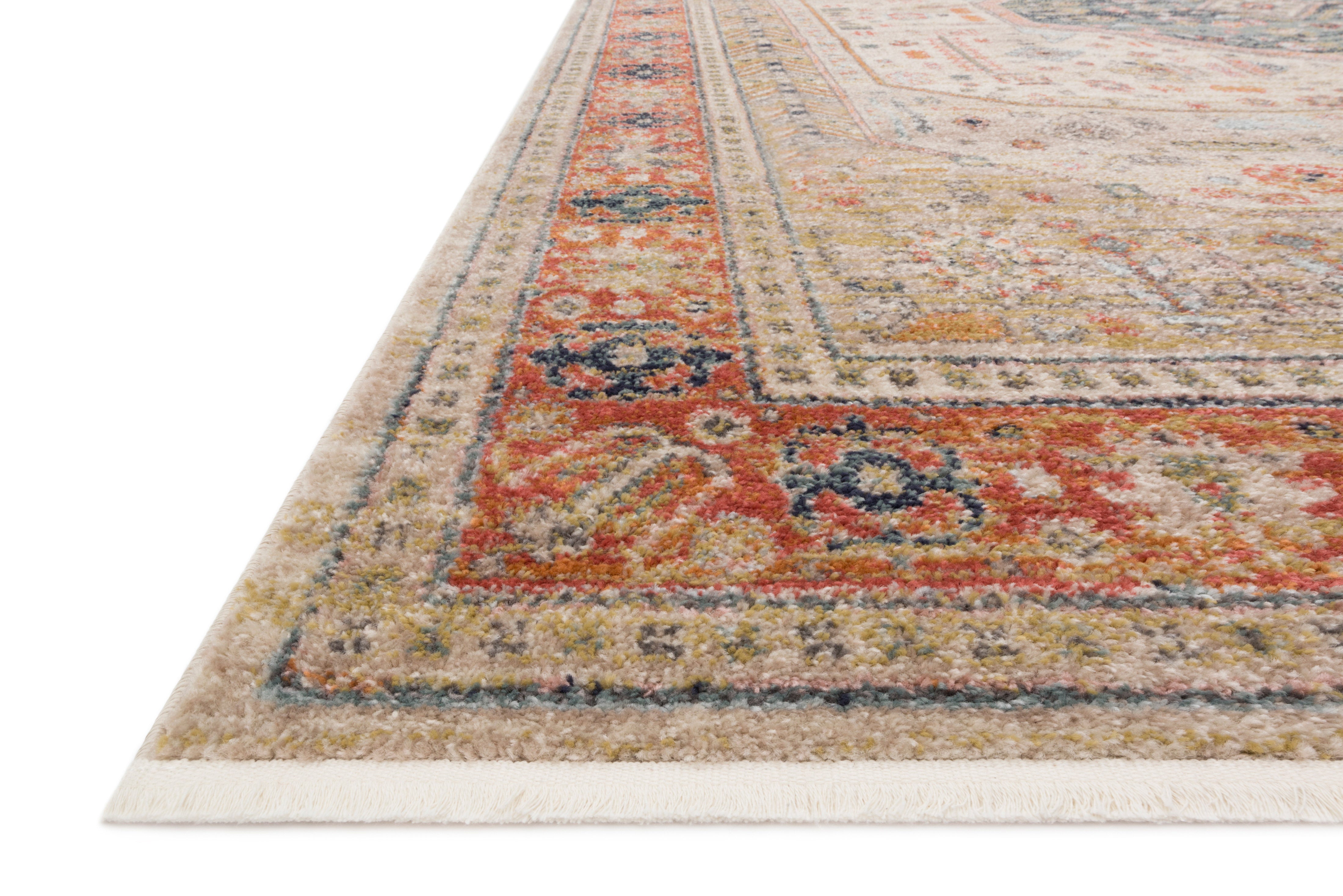 Magnolia Home By Joanna Gaines x Loloi Graham Persimmon / Ant.Ivory Rug Loloi