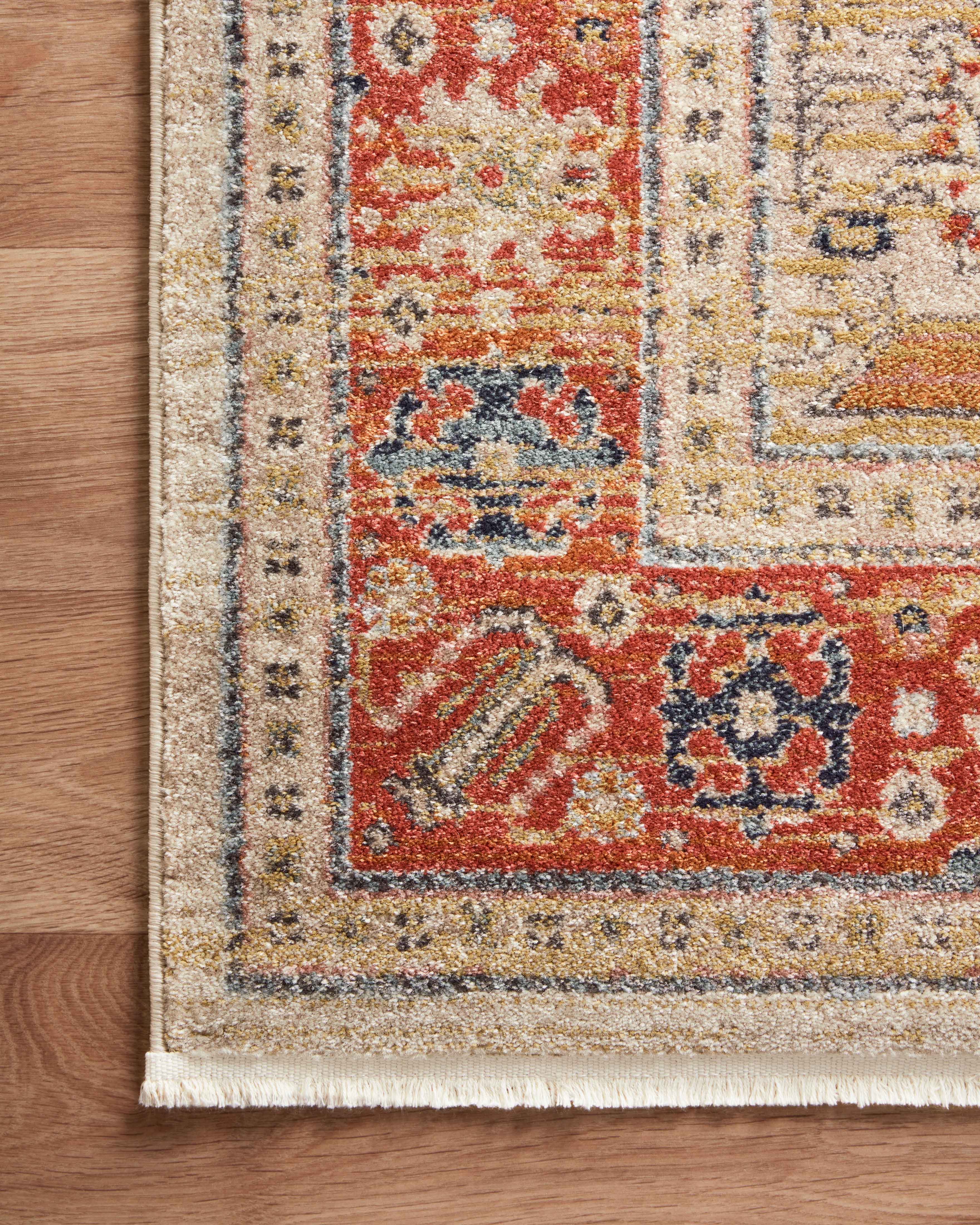 Magnolia Home By Joanna Gaines x Loloi Graham Persimmon / Ant.Ivory Rug Loloi