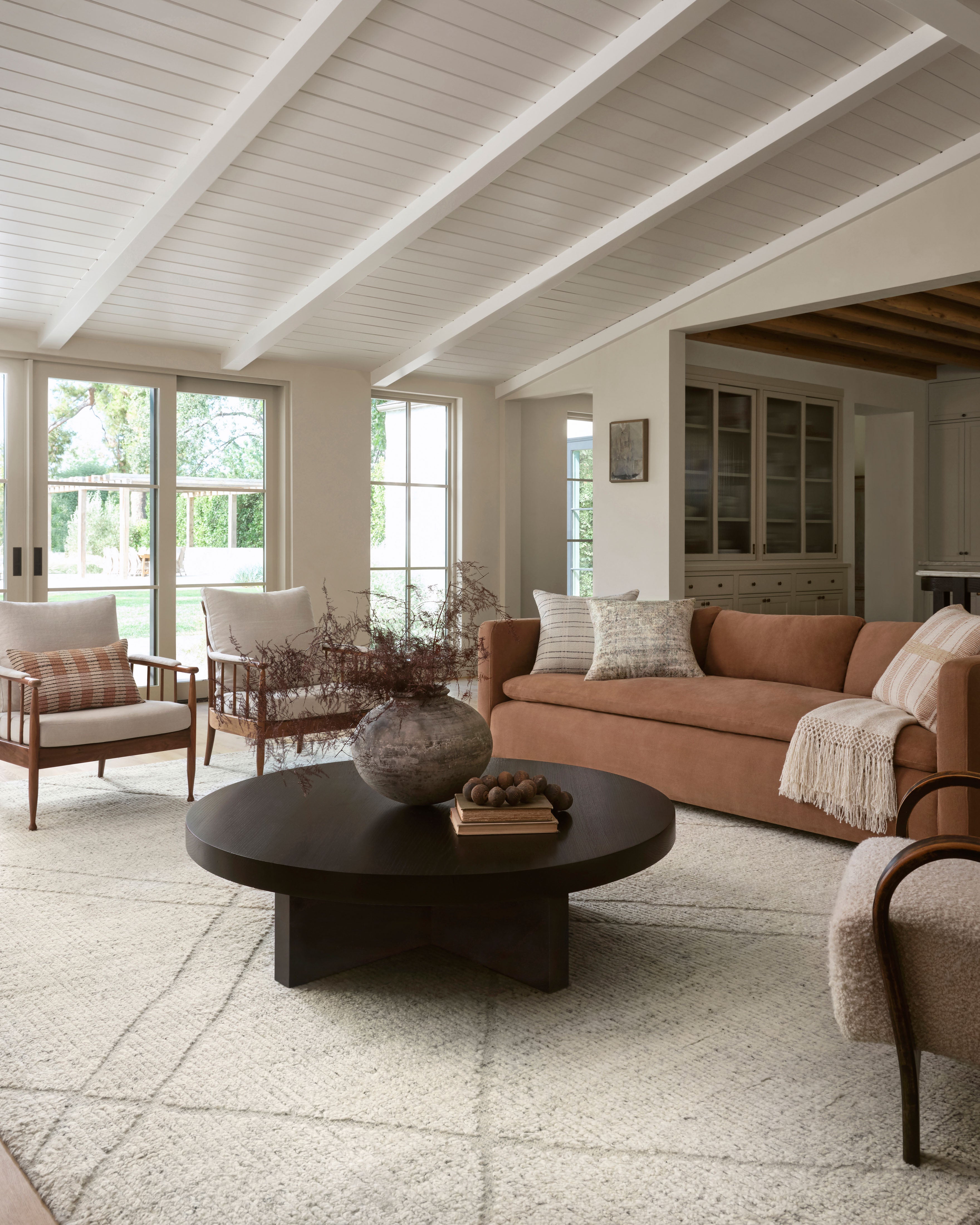 Amber Lewis x Loloi Gwyneth Ivory / Silver Rug 1- RUGS - wool Loloi