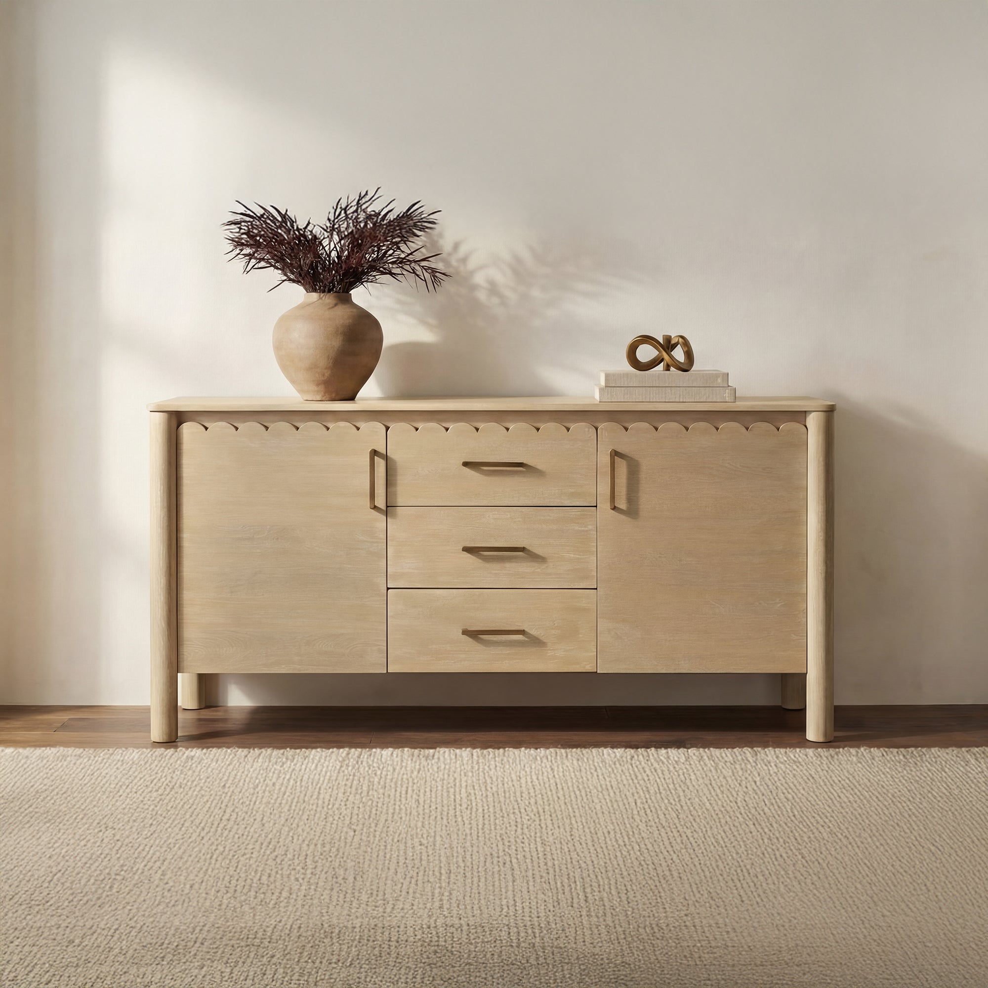 Willem 3 Drawer Sideboard FURNITURE - sideboard Moe's Furniture