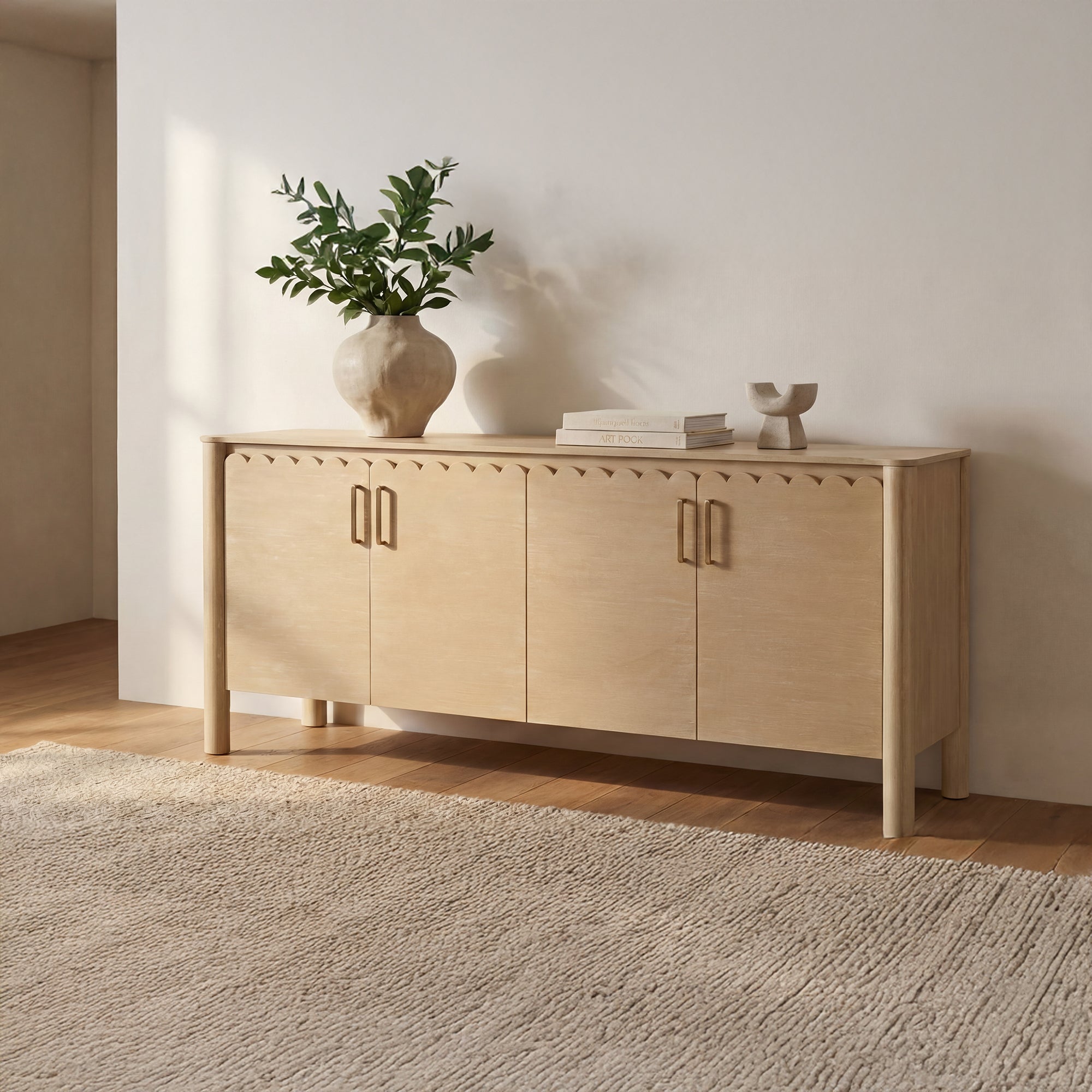 Willem 4 Door Sideboard FURNITURE - sideboard Moe's Furniture