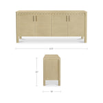 Willem 4 Door Sideboard FURNITURE - sideboard Moe's Furniture