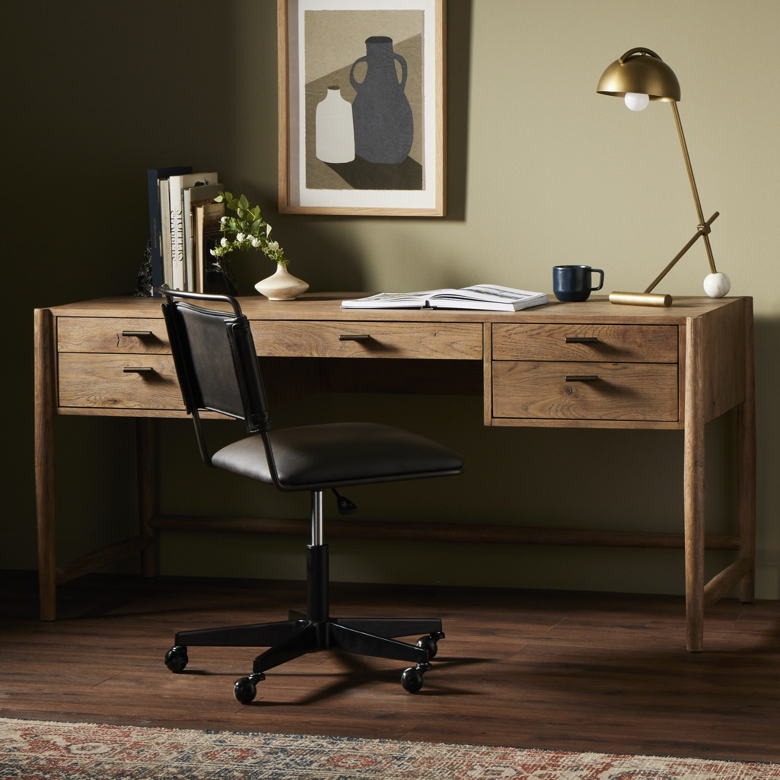 Glenview Desk FURNITURE - desk Four Hands
