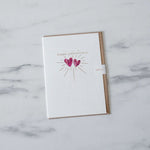 Hearts Anniversary Card - Rug & Weave