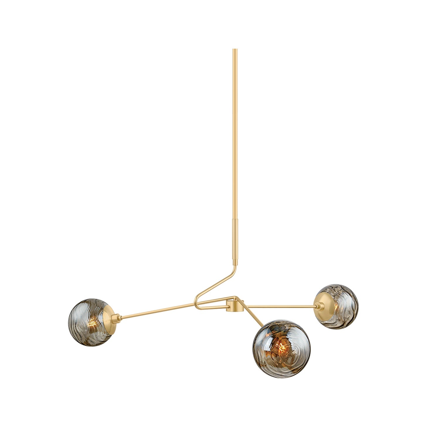 Nyla Chandelier, Aged Brass
