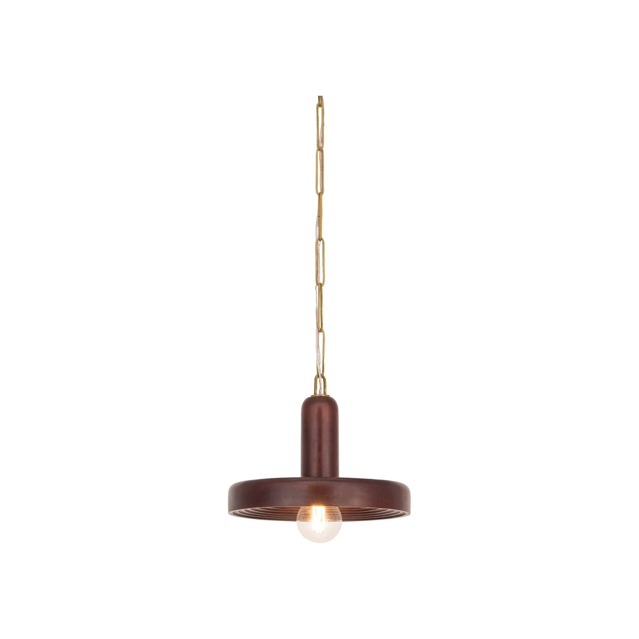 Scheana Pendant, Aged Brass