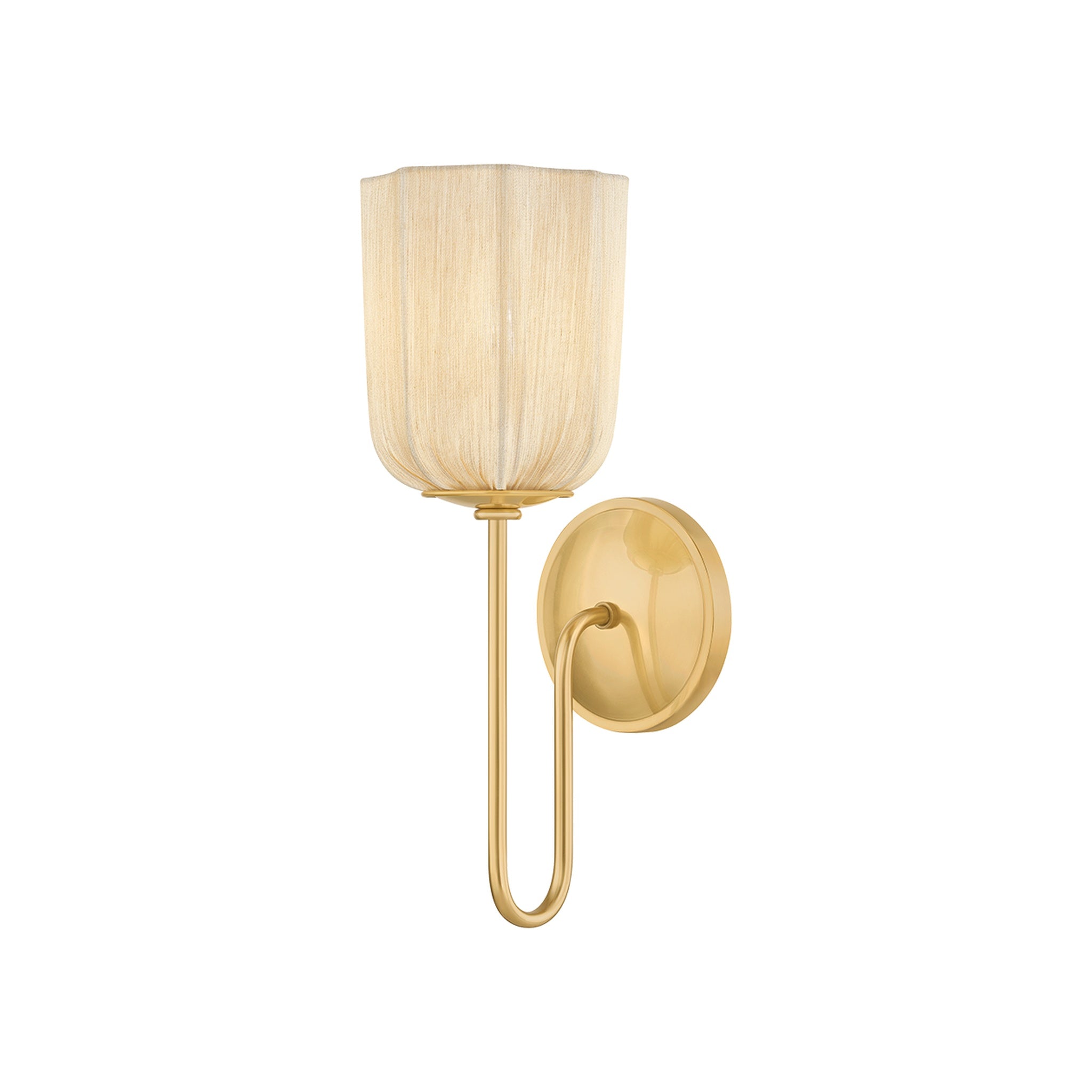 Samantha Wall Sconce, Aged Brass