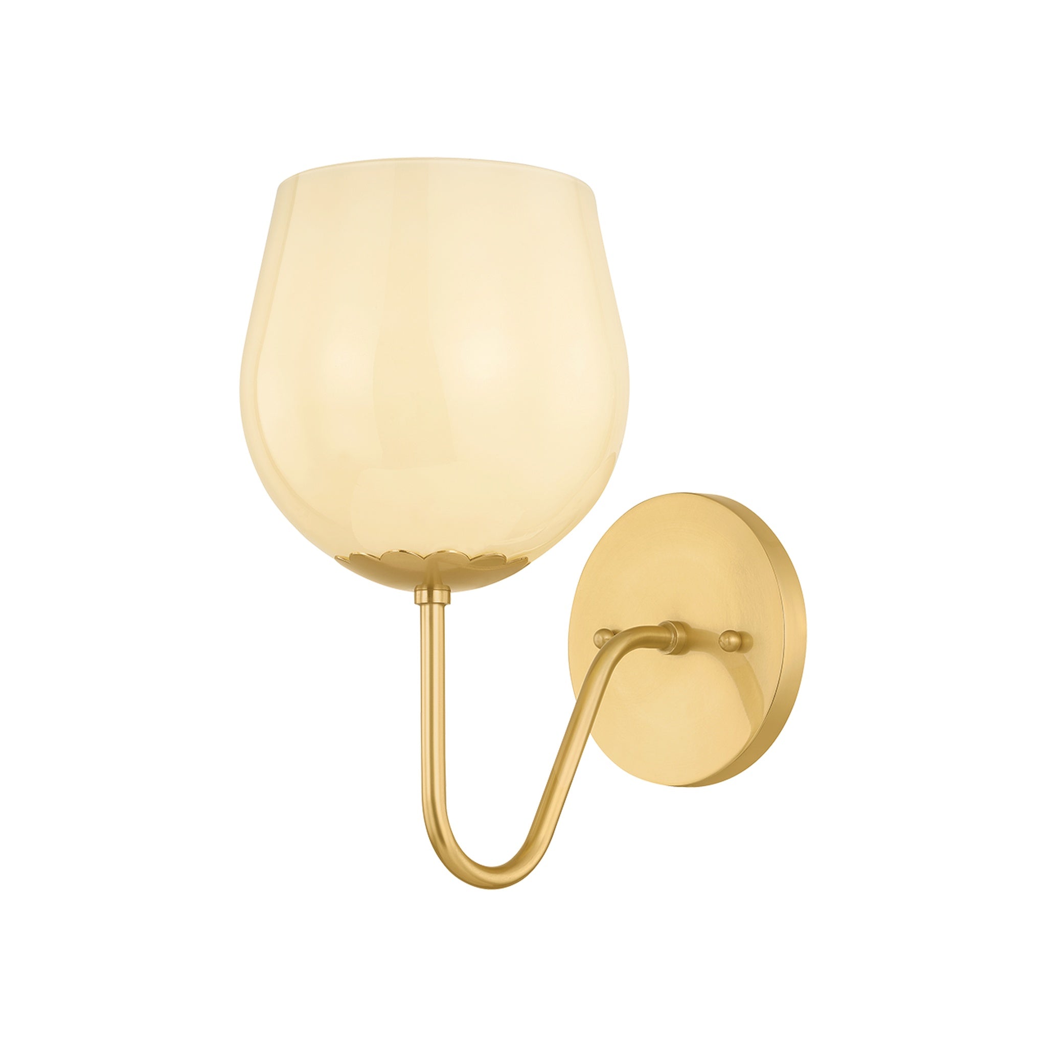 Genevieve Wall Sconce LIGHTING - wall sconce Hudson Valley Lighting Aged Brass