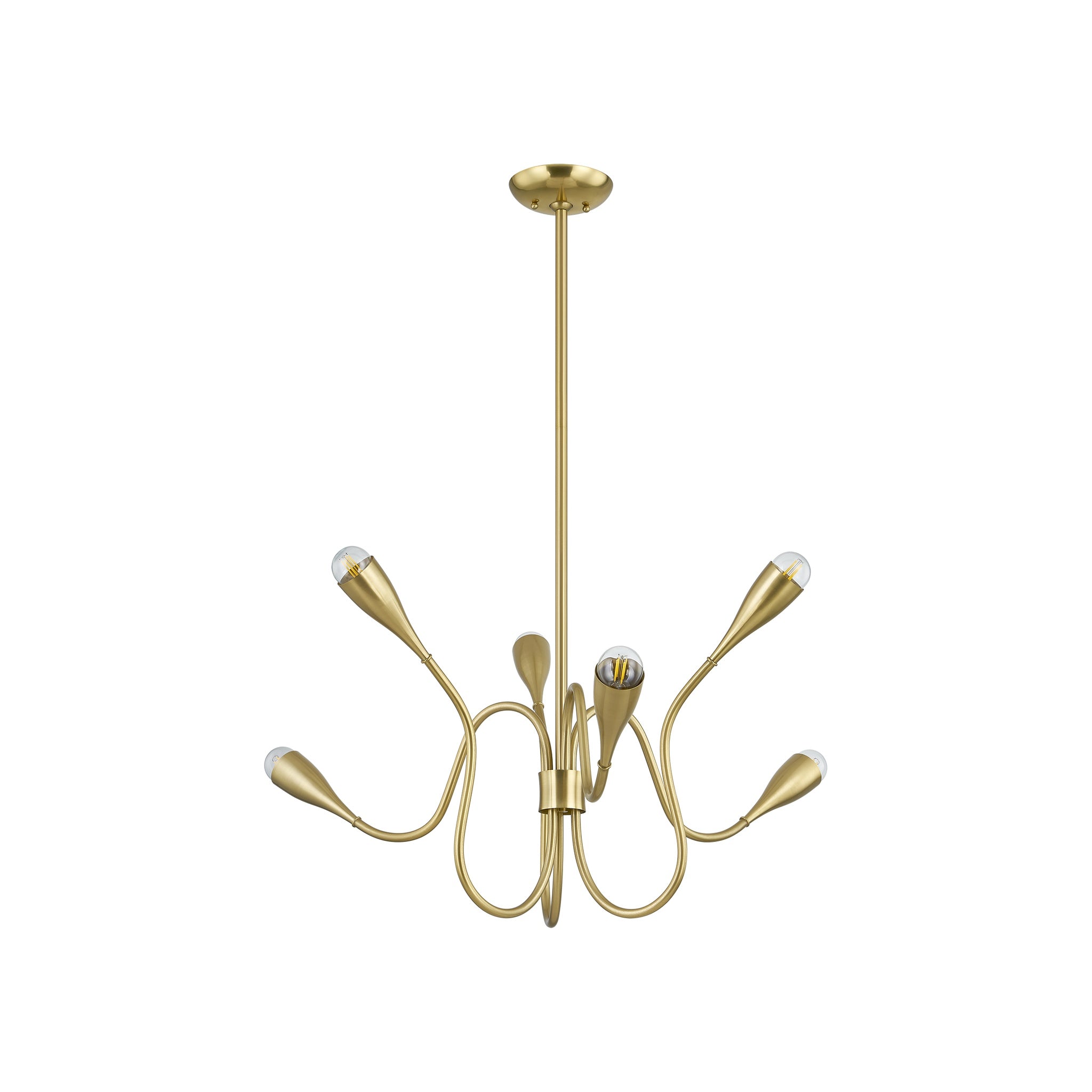 Anaise Chandelier LIGHTING - chandelier Hudson Valley Lighting Aged Brass Small