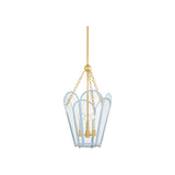 Clarisse Lantern LIGHTING - lantern Hudson Valley Lighting Aged Brass Small