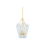 Clarisse Lantern LIGHTING - lantern Hudson Valley Lighting Aged Brass Large