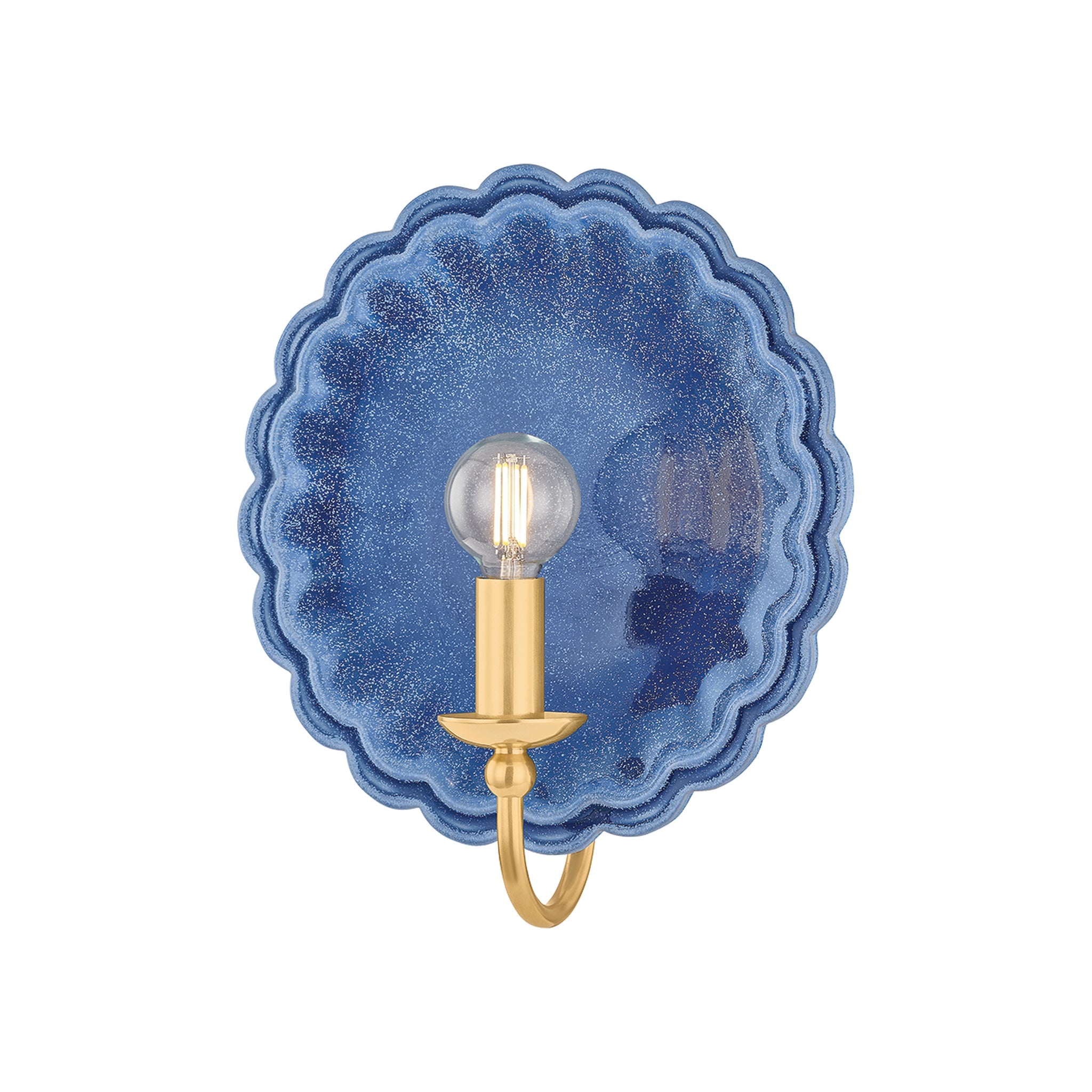 Paulette Wall Sconce, Aged Brass