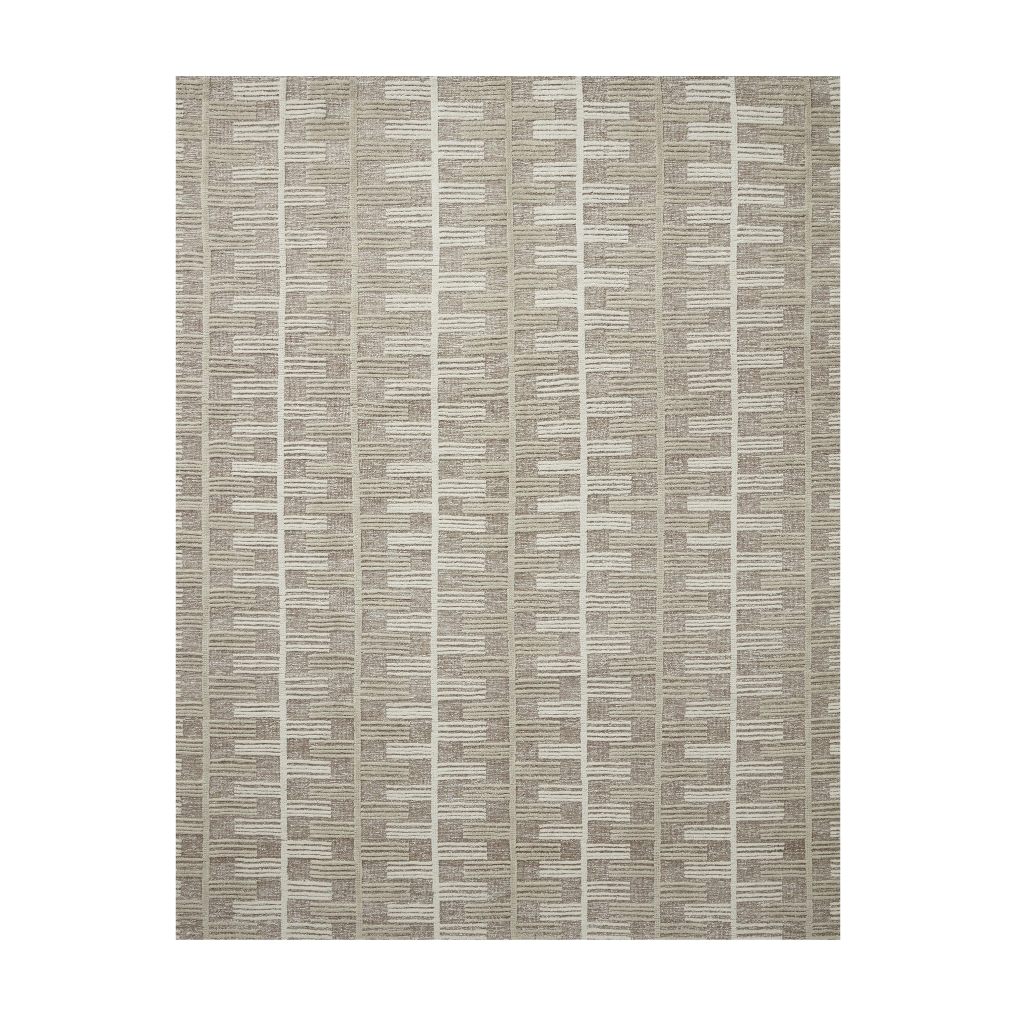 Carrier & Company x Loloi Harrison Taupe / Ivory Rug, 18" x 18"