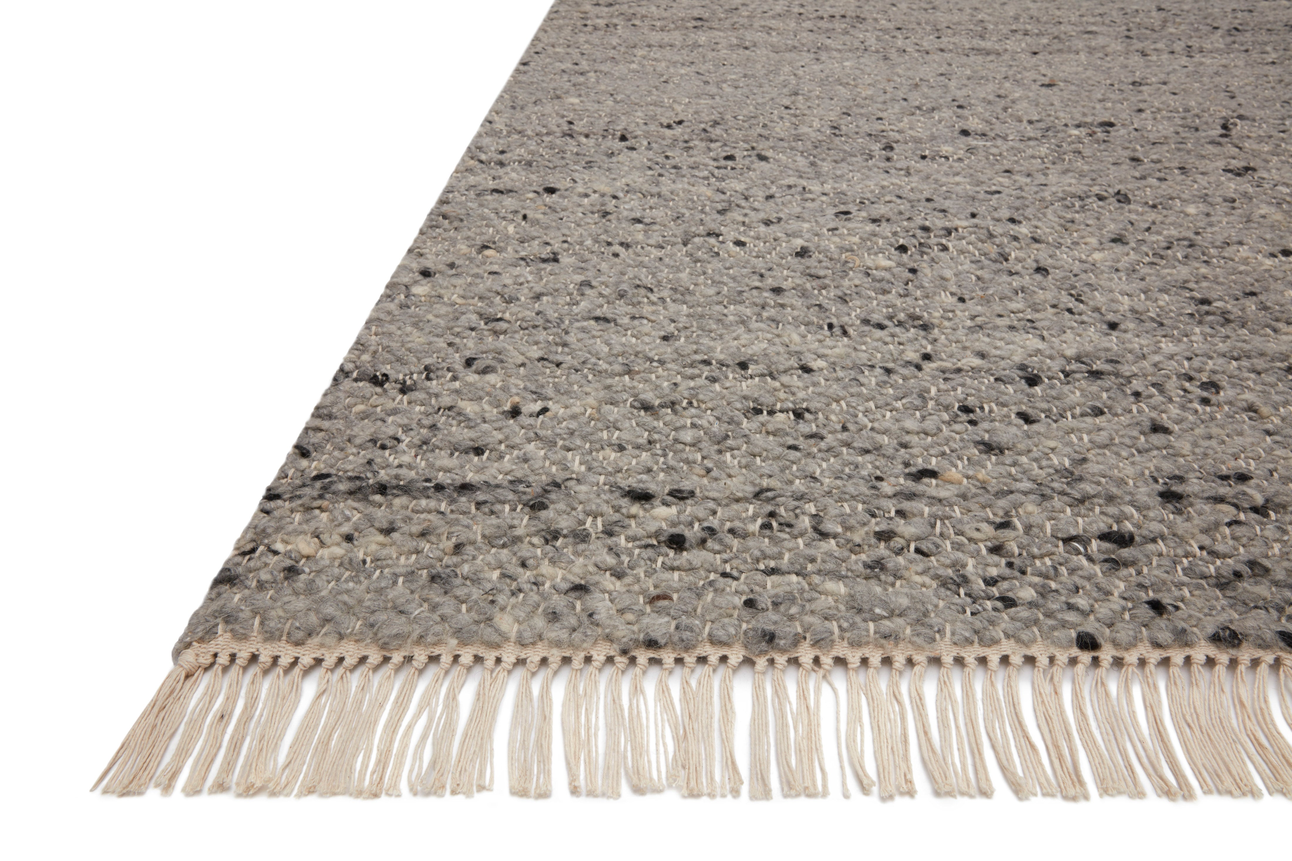 Magnolia Home By Joanna Gaines x Loloi Hayes Silver / Stone Rug RUGS - wool Loloi