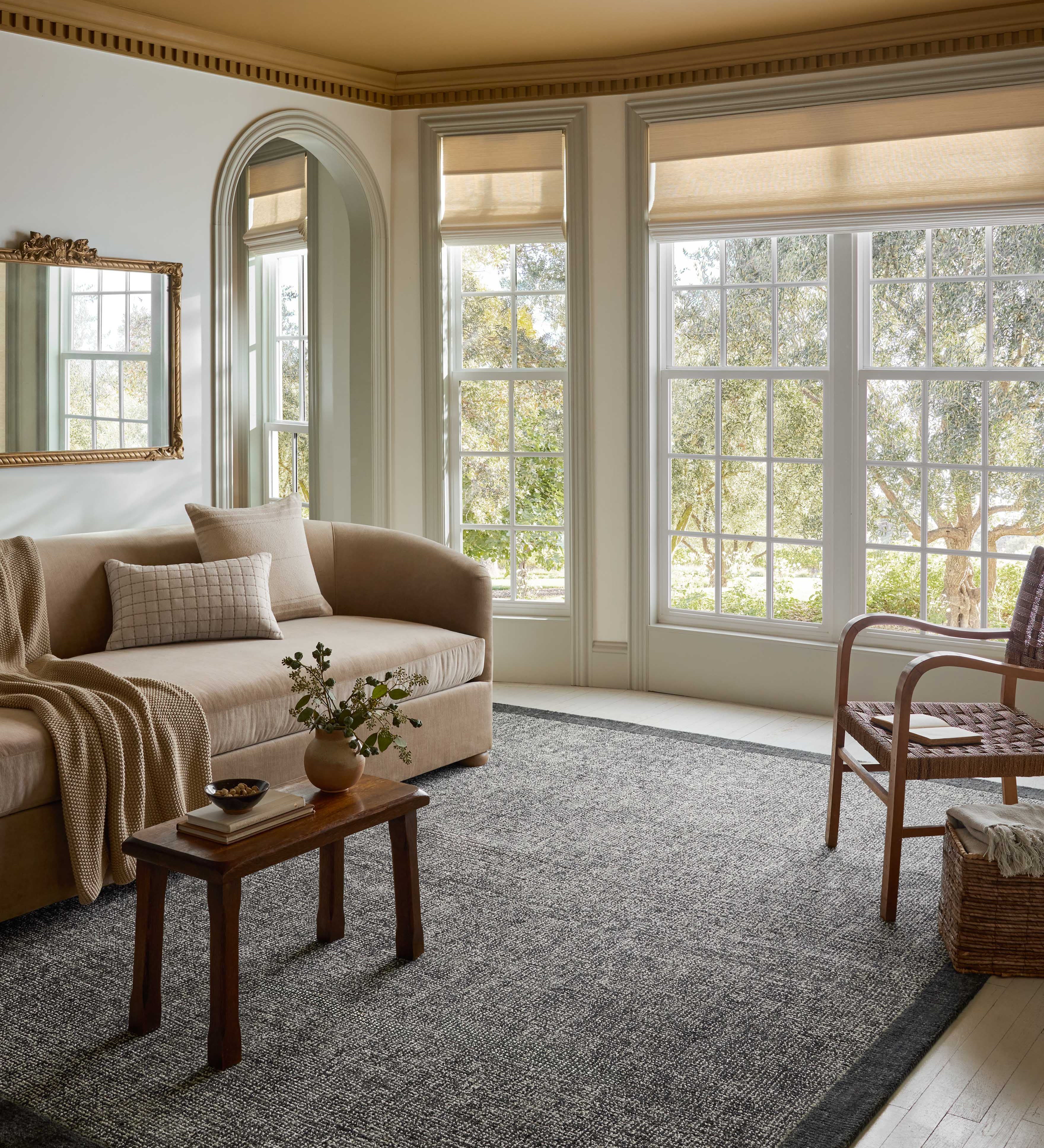 IN STORE - Loloi Henley Ivory / Charcoal Rug IN STORE - rugs Loloi 18" x 18" sample