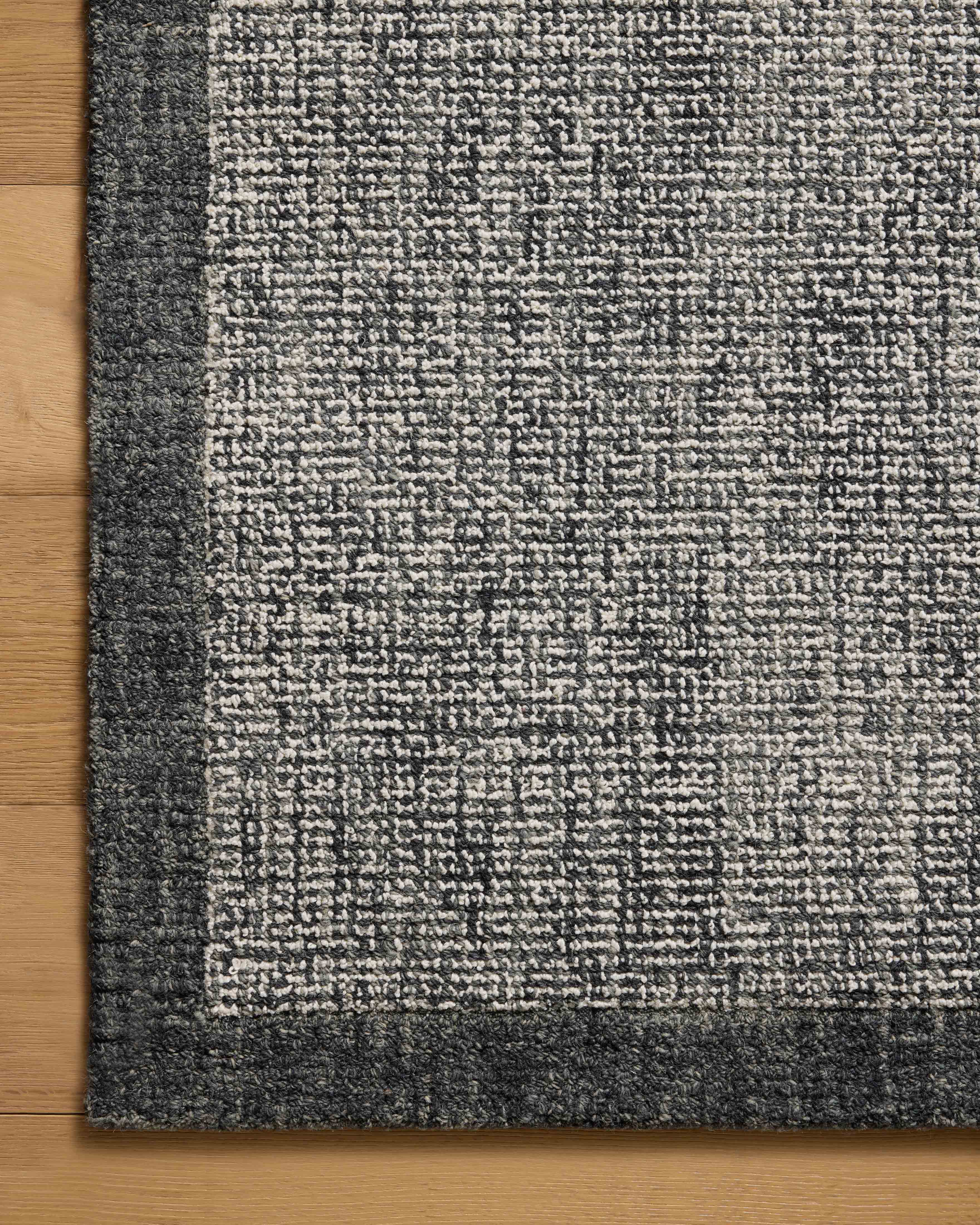 Magnolia Home by Joanna Gaines x Loloi Henley Ivory / Charcoal Rug RUGS - wool Loloi