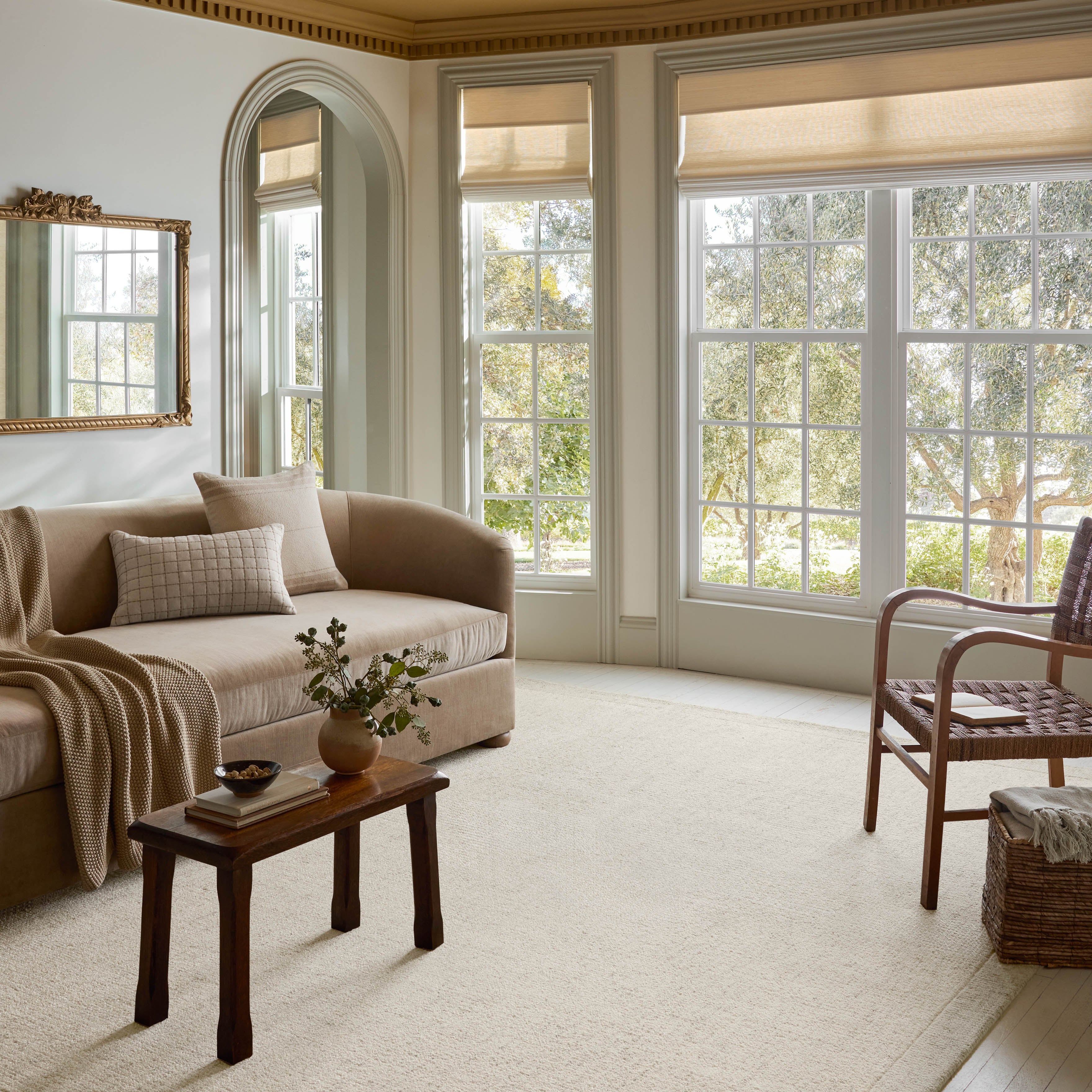 Magnolia Home Joanna Gaines x Loloi Henley Ivory / Smoke Rug RUGS - wool Loloi 18" x 18" sample