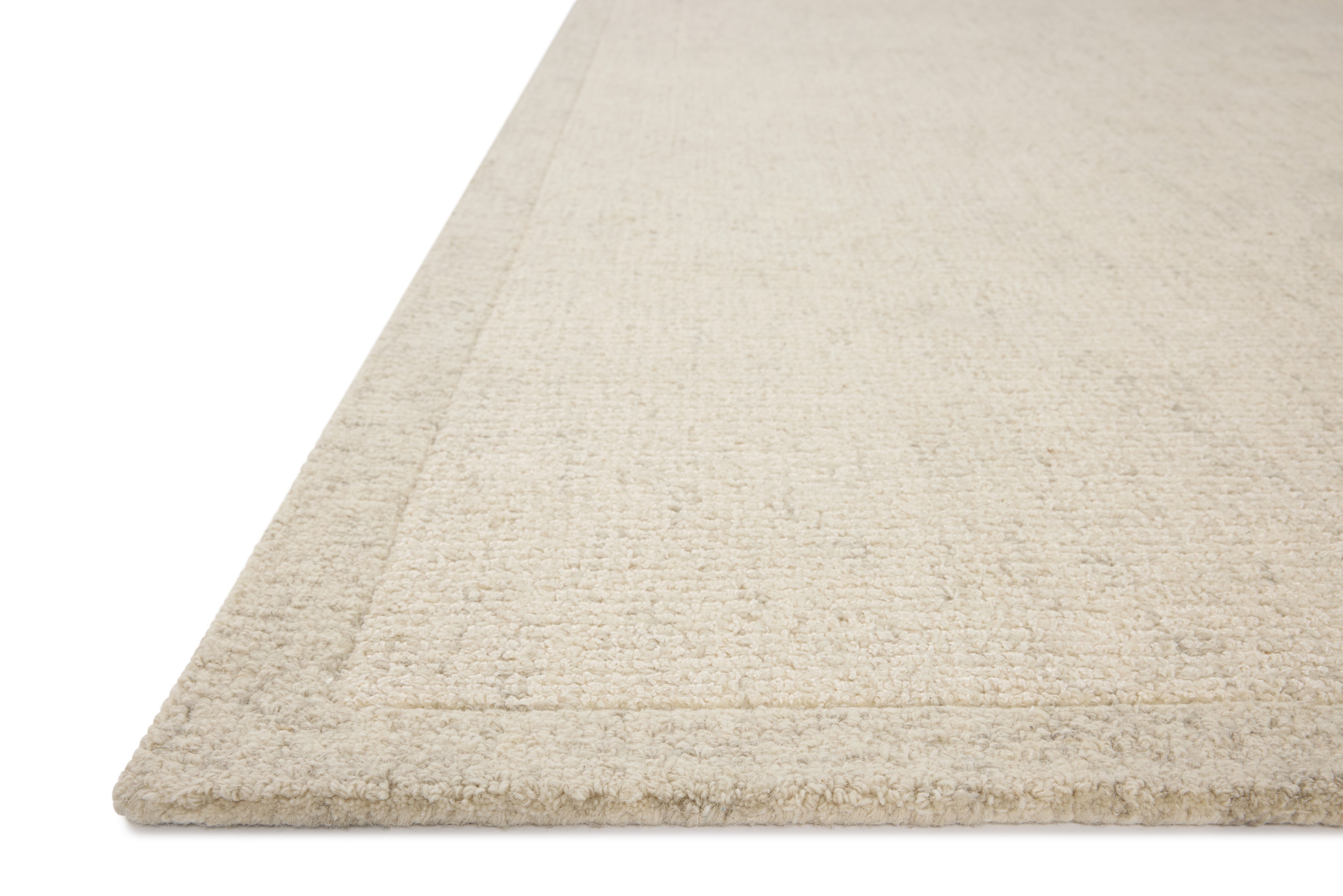 Magnolia Home Joanna Gaines x Loloi Henley Ivory / Smoke Rug RUGS - wool Loloi 18" x 18" sample