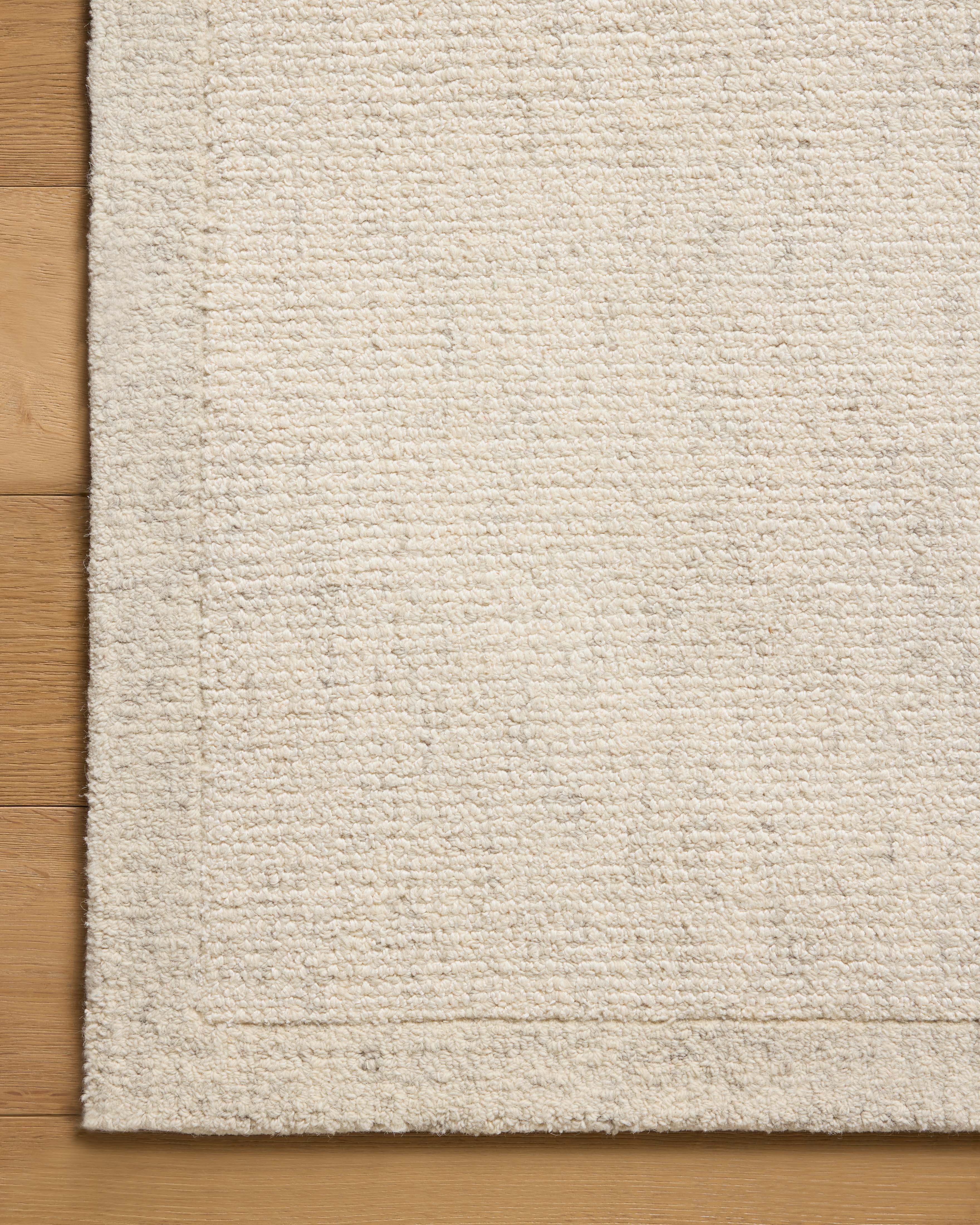 Magnolia Home Joanna Gaines x Loloi Henley Ivory / Smoke Rug RUGS - wool Loloi 18" x 18" sample