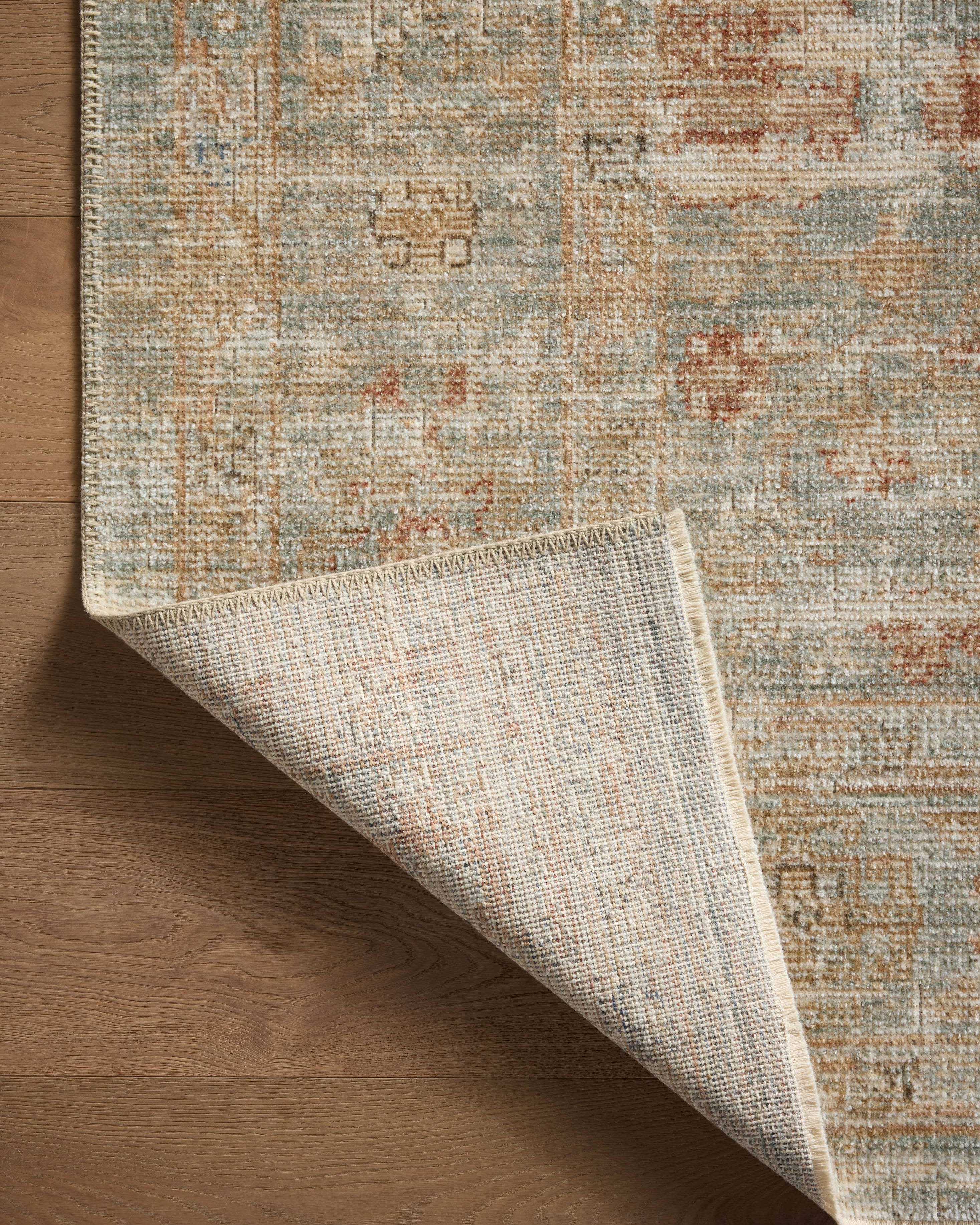 Loloi Heritage Aqua / Terracotta Rug 0-RUGS-patterned Loloi