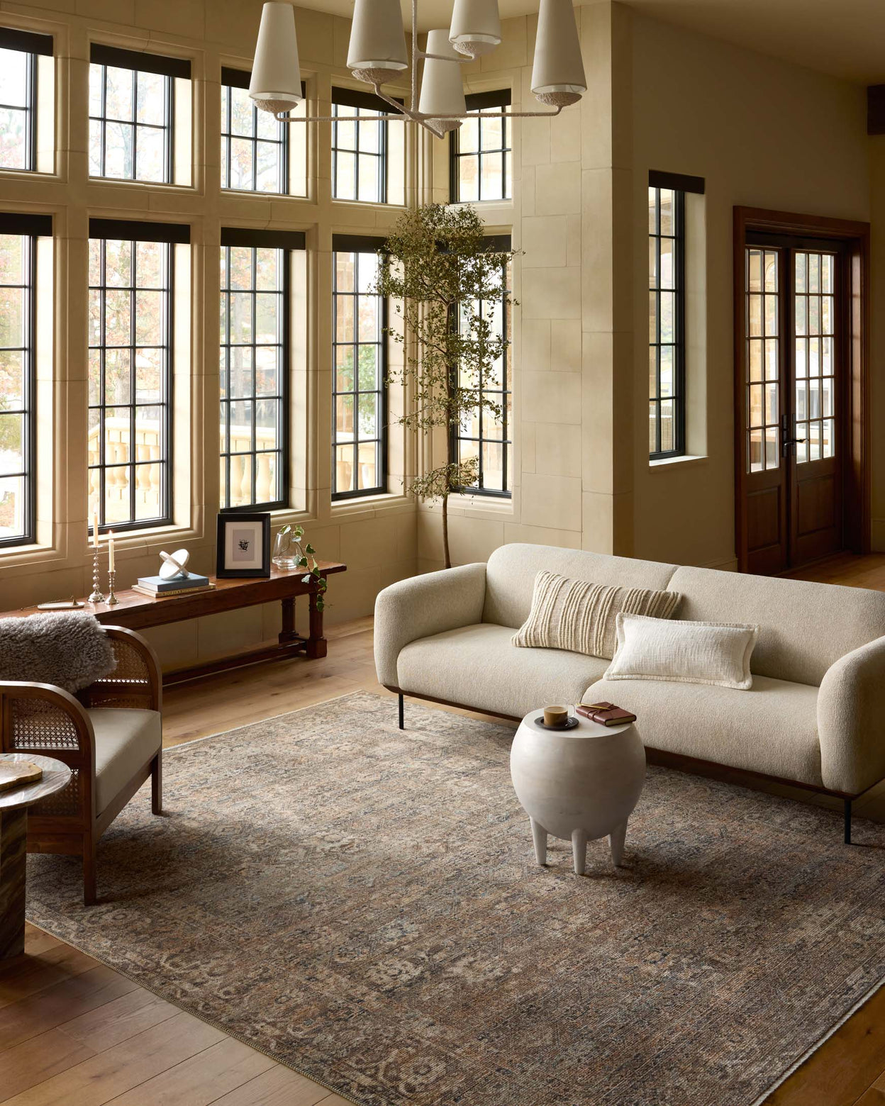 FLOOR MODEL - Loloi Heritage Mocha / Denim Rug - 2'5" x 8' IN STORE - Rugs Loloi