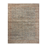 Loloi Heritage Blue / Rust Square Rug RUGS - wool Loloi 10'0" x 10'0" Square
