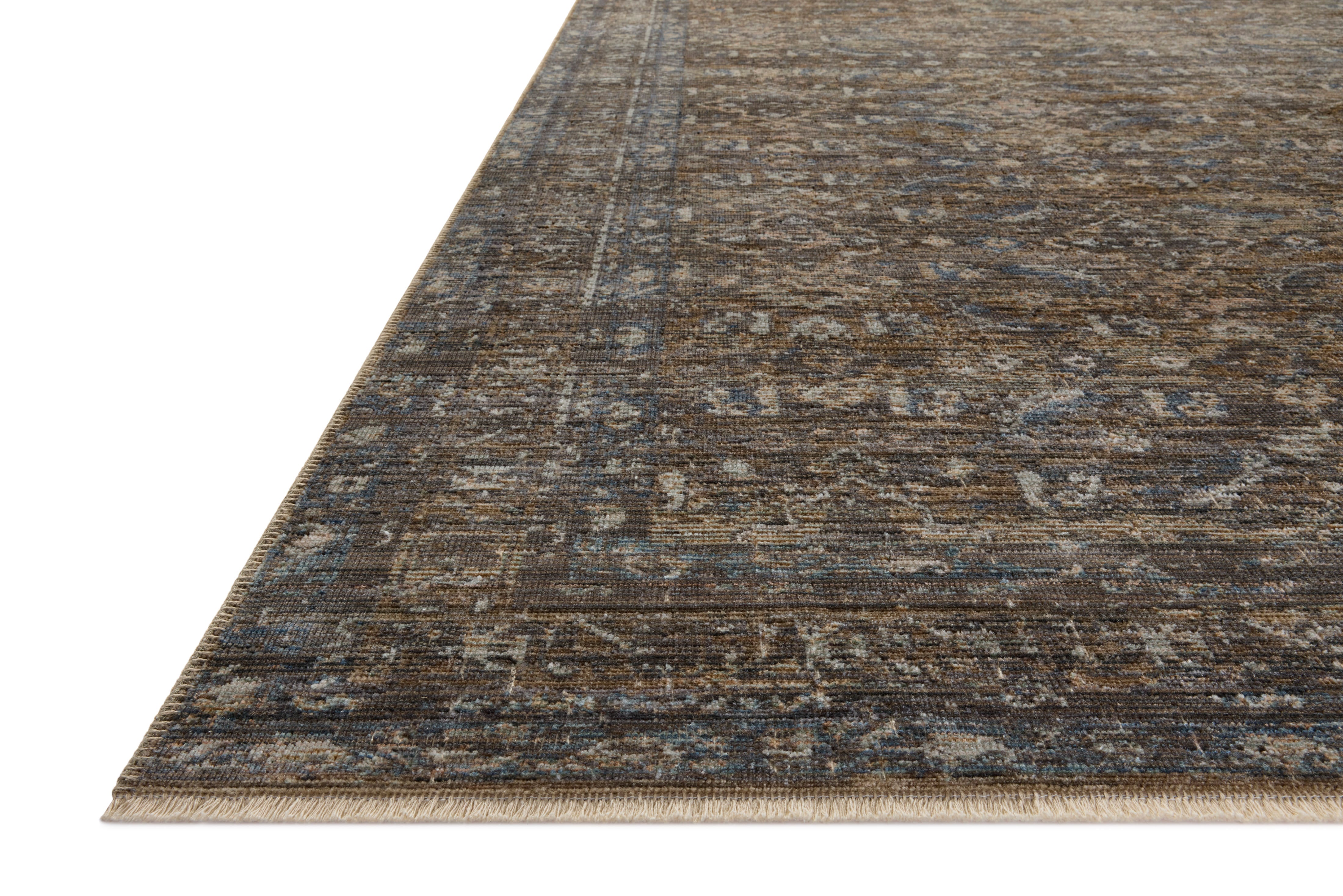 Loloi Heritage Lagoon / Tobacco Rug 0-RUGS-patterned Loloi