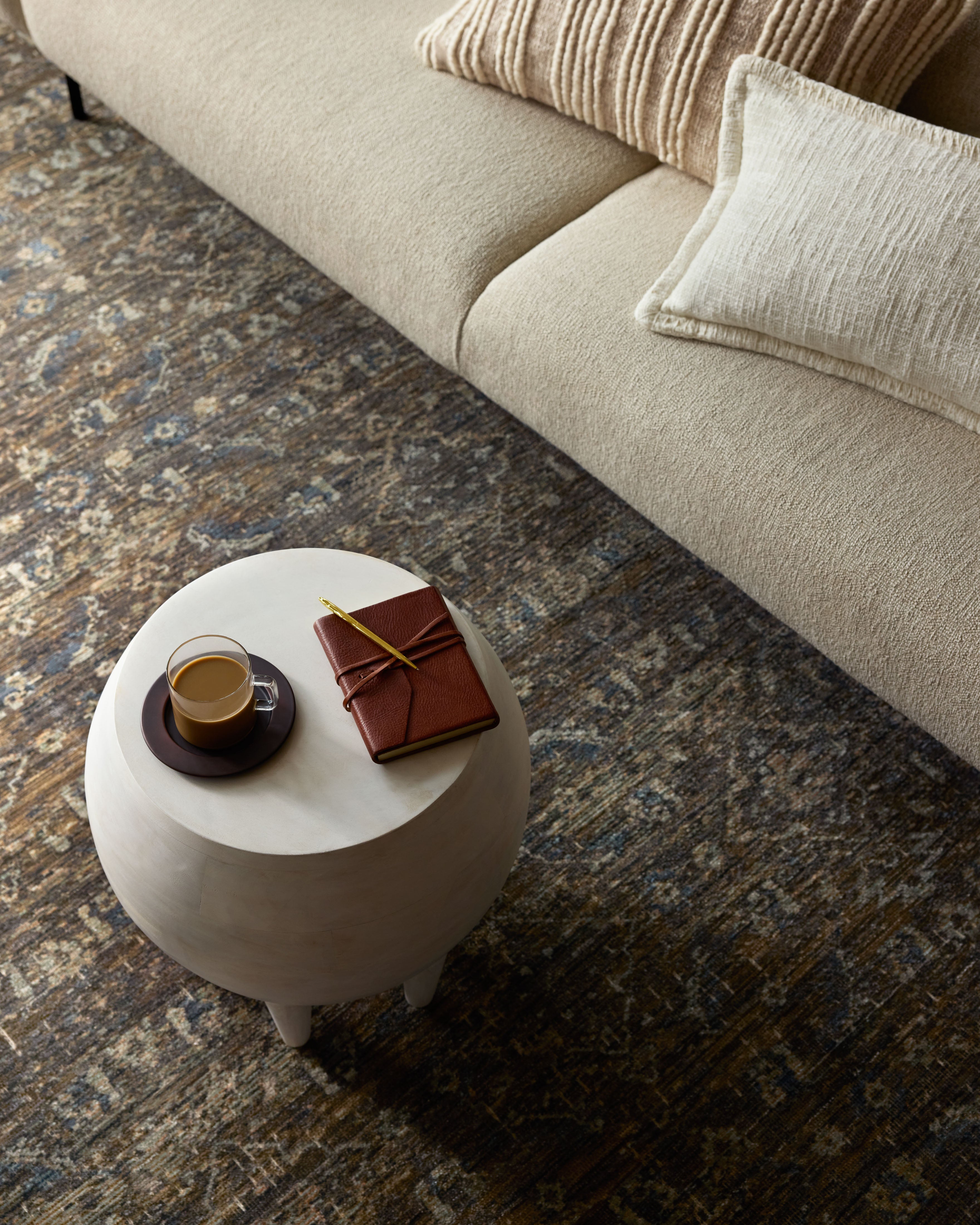Loloi Heritage Lagoon / Tobacco Runner Rug RUGS - wool Loloi