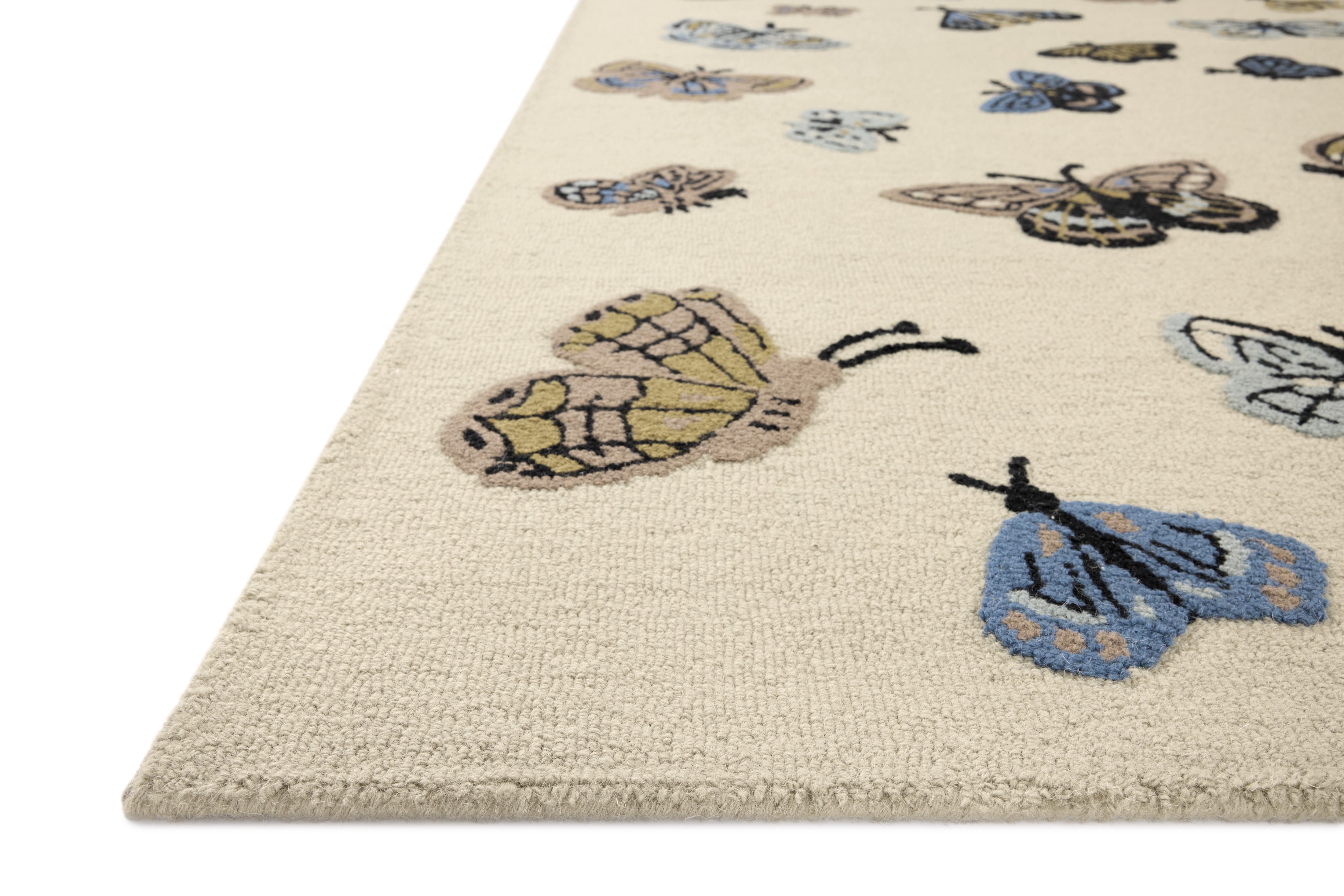 Rifle Paper Co. x Loloi Highgrove Cream Rug No.2 RUGS - wool Loloi 18" x 18" sample