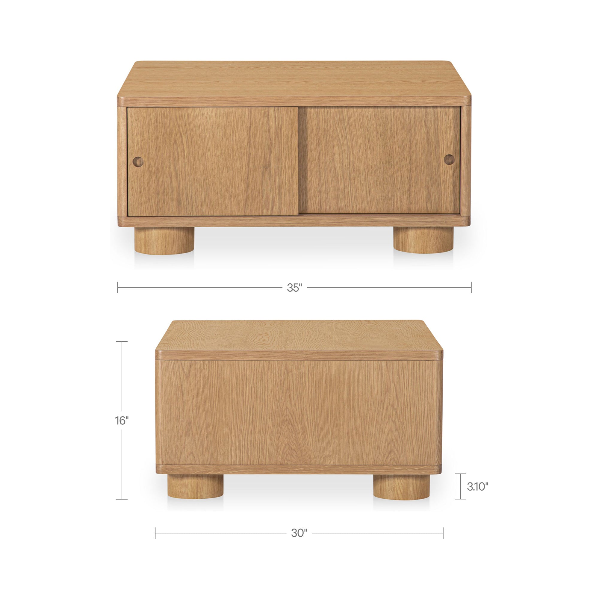 Hobbes Storage Coffee Table FURNITURE - coffee table Moe's Furniture