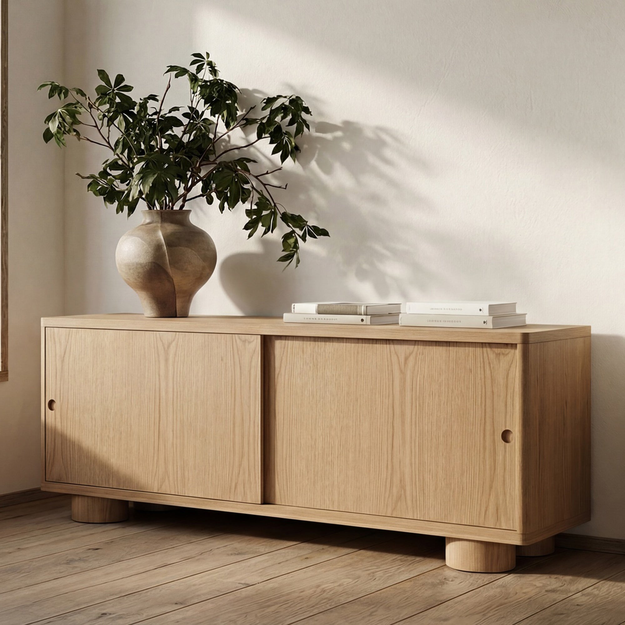 Hobbes Media Console FURNITURE - media unit Moe's Furniture