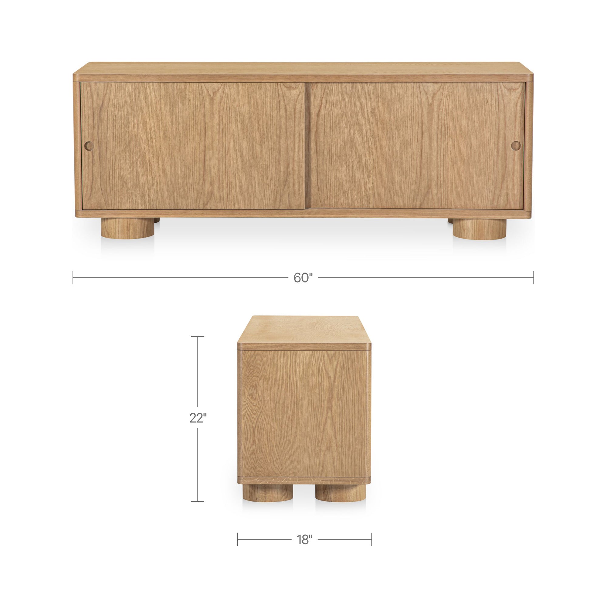 Hobbes Media Console FURNITURE - media unit Moe's Furniture