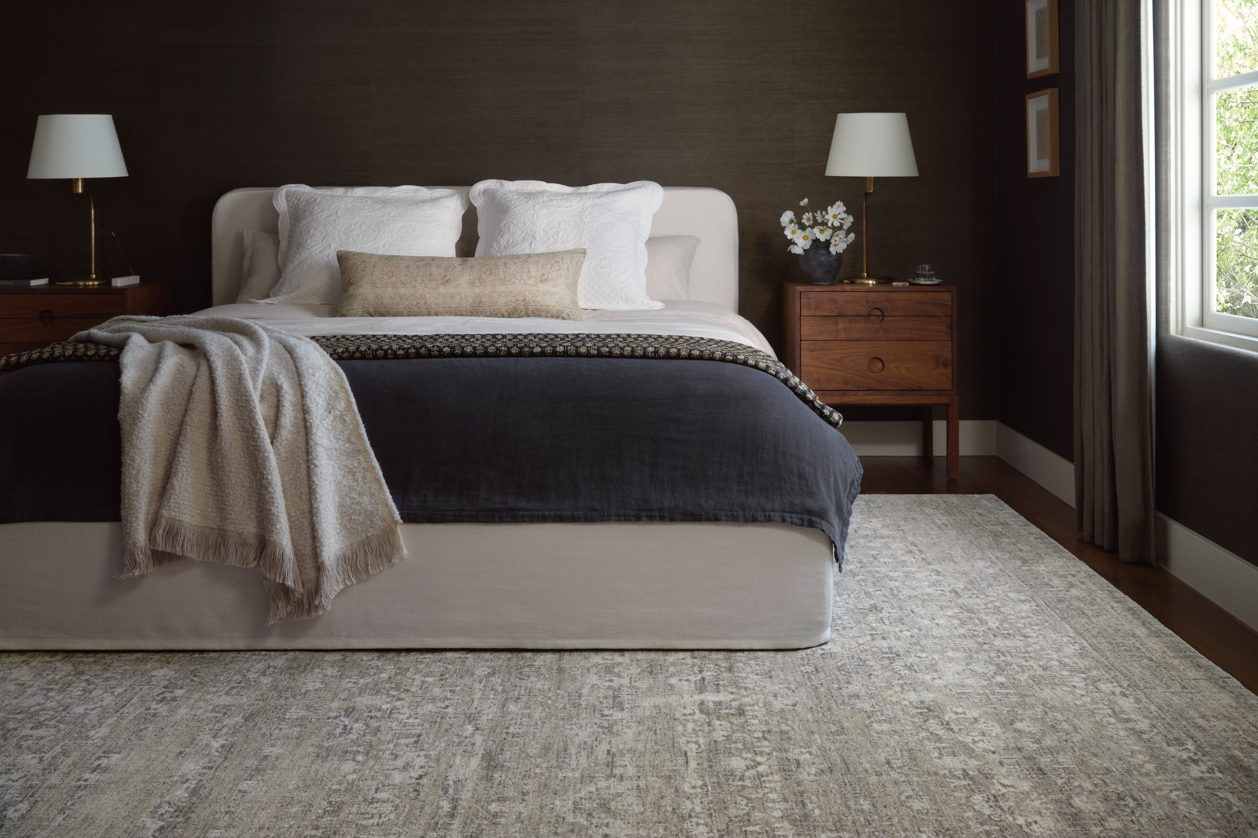 Amber Lewis x Loloi Honora Grey / Beige Rug 0-patterned rugs Loloi