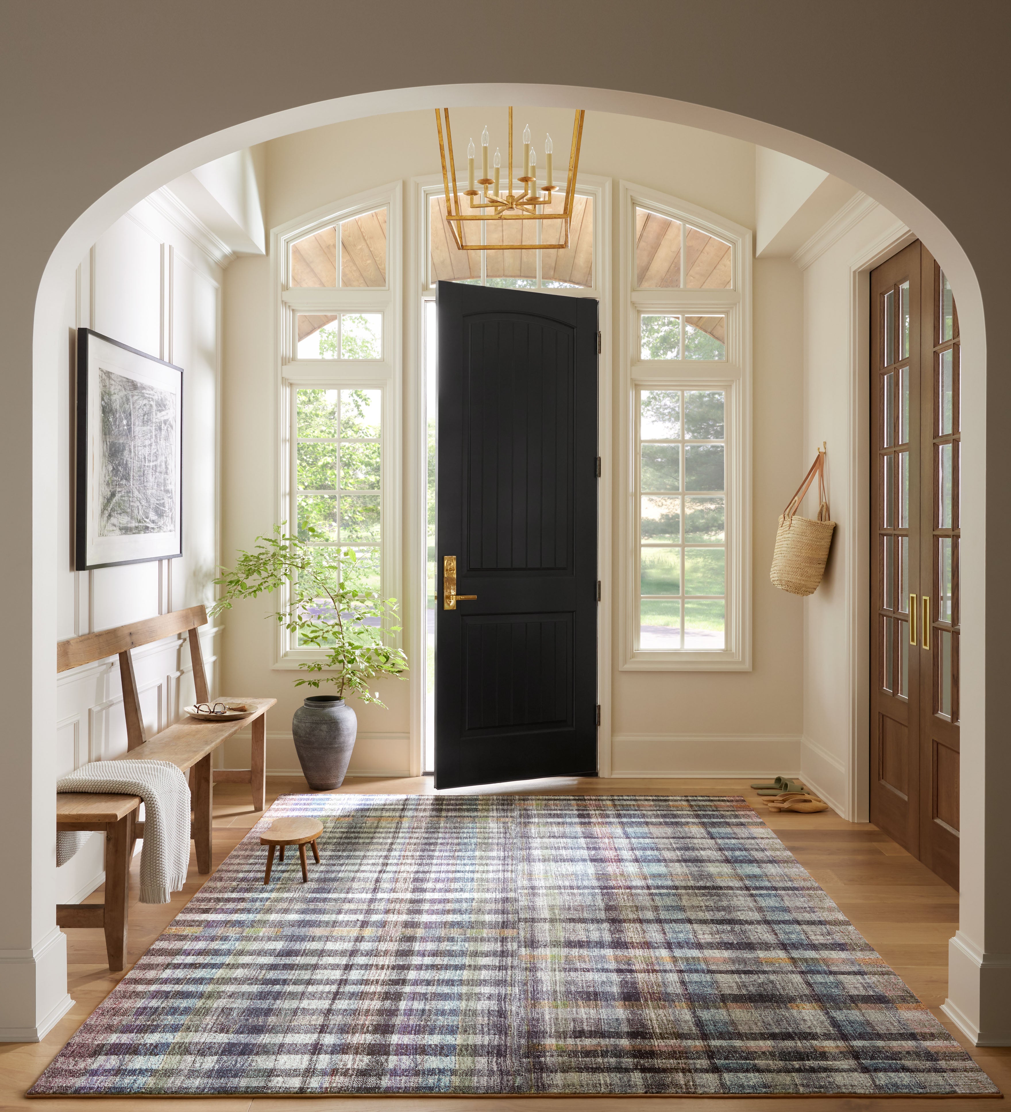 Chris Loves Julia x LoloiHumphrey Plum / Multi Rectangle Rug