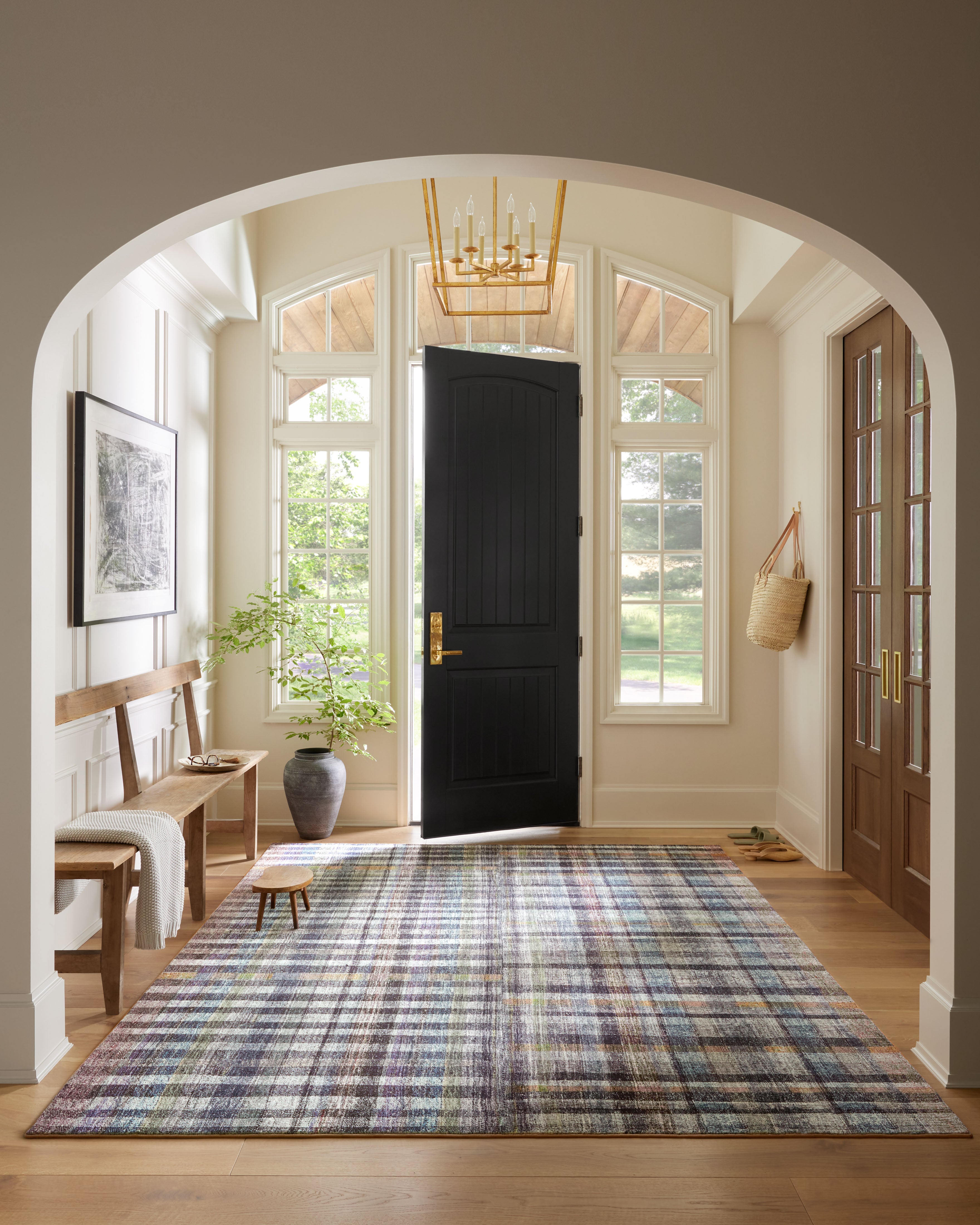 Chris Loves Julia X Loloi Humphrey Plum/ Multi Rug 0-RUGS Loloi