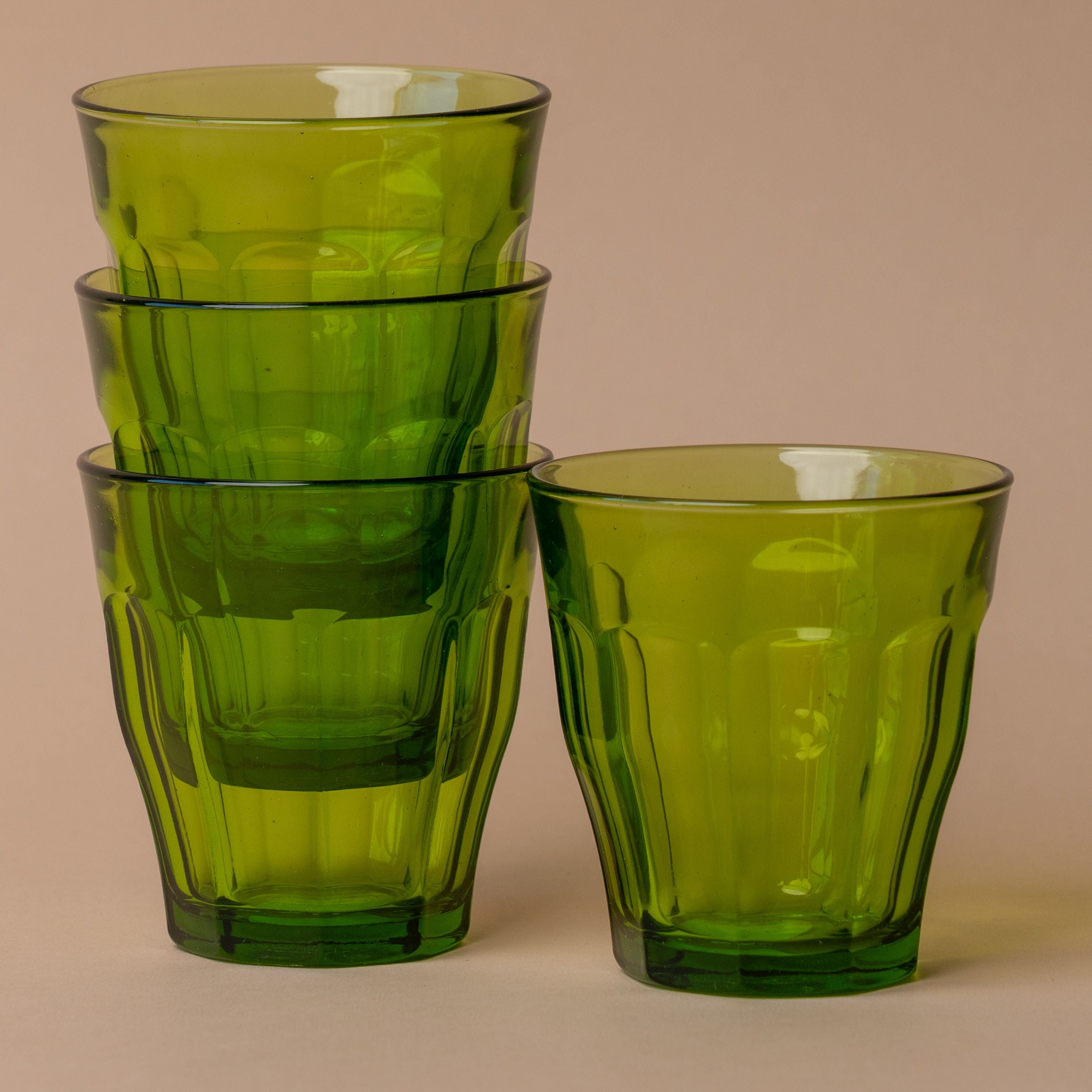 Short Green Picardie Glass Tumbler glass tumbler Inter Continental Mercantile